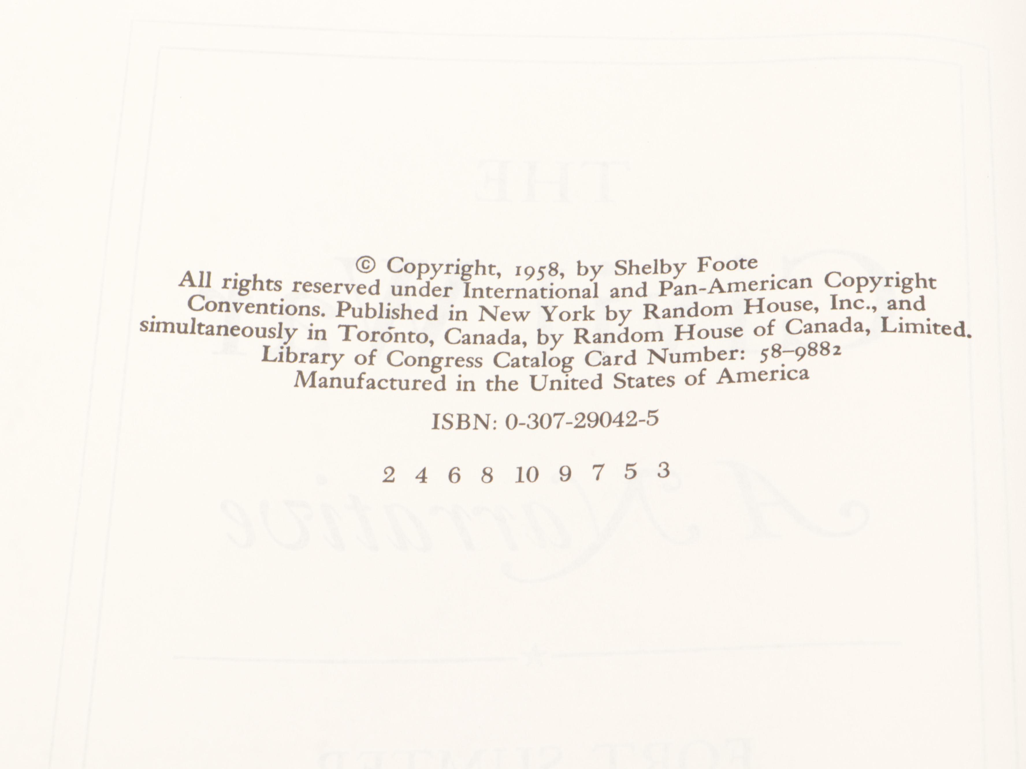 Book Club Edition "The Civil War: A Narrative" Three-Volume Set by Shelby Foote