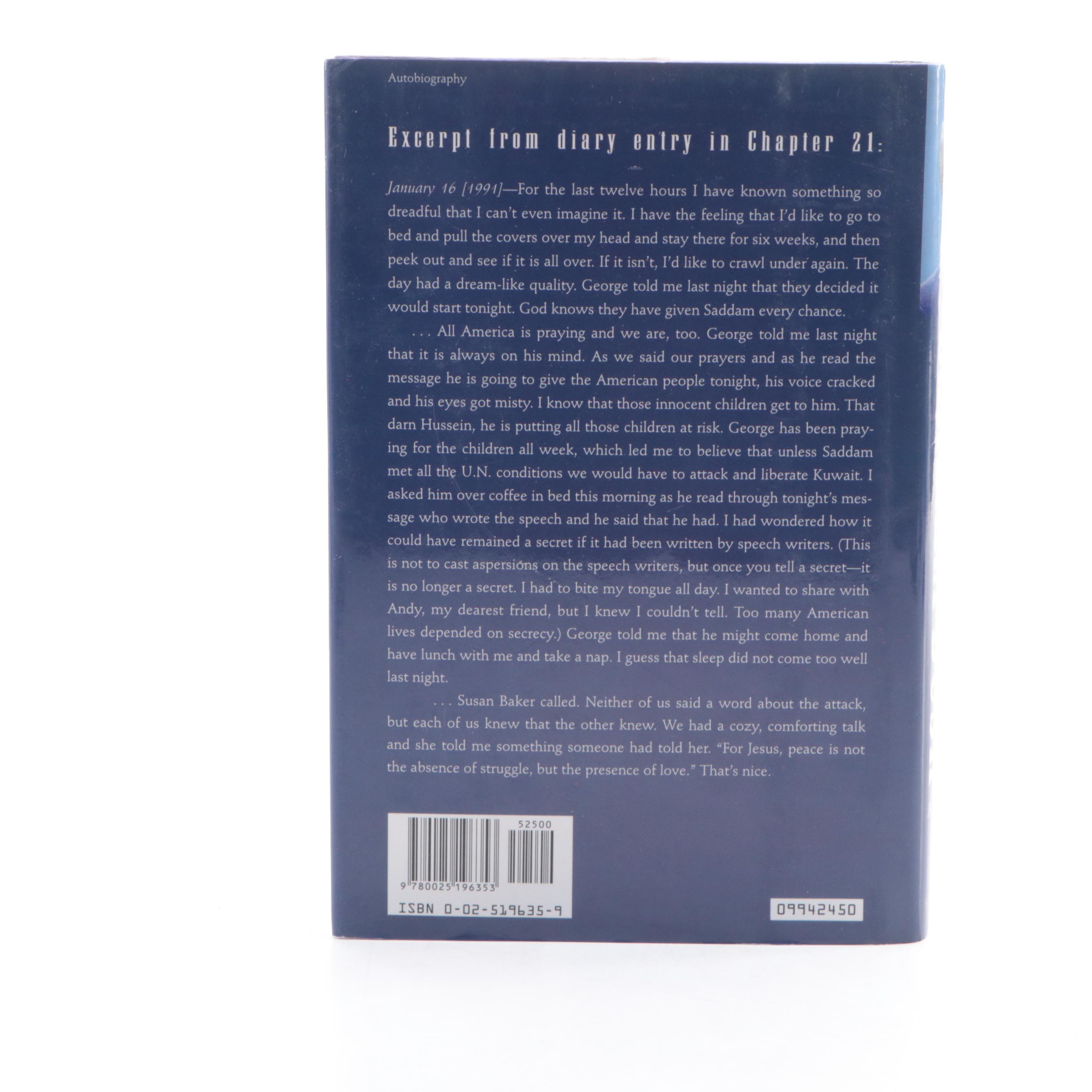 First Edition "Barbara Bush: A Memoir" by Barbara Bush, 1994