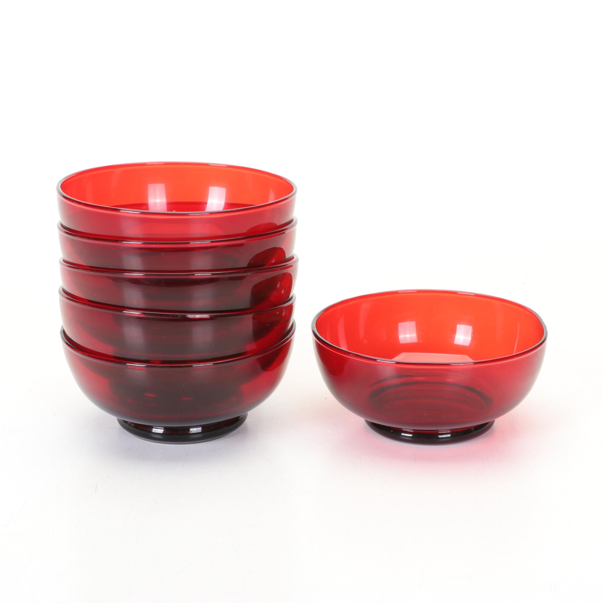 Anchor Hocking Baltic Royal Ruby Glass 40-Piece Dinnerware Set