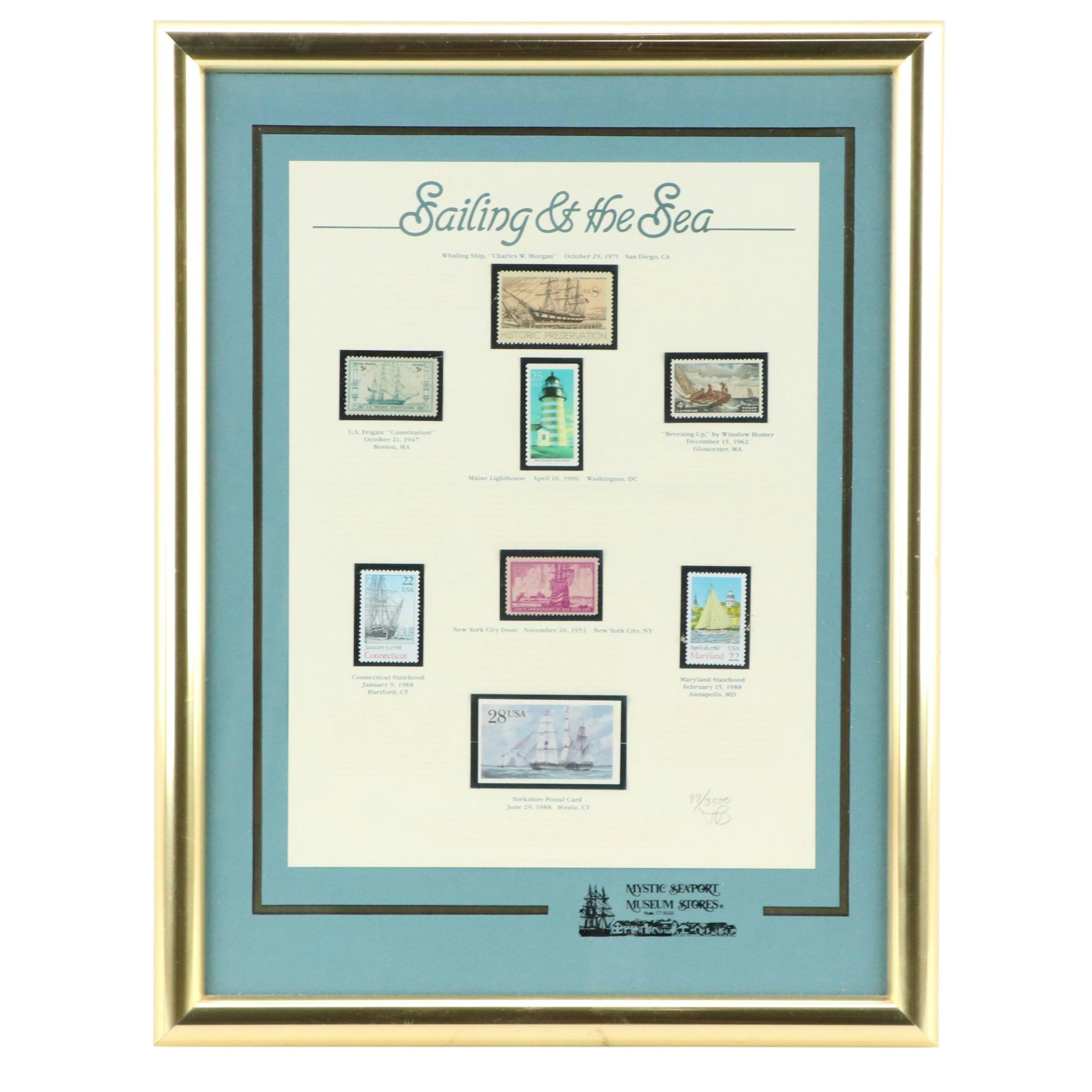 Framed Stamp Collection "Sailing & the Sea"