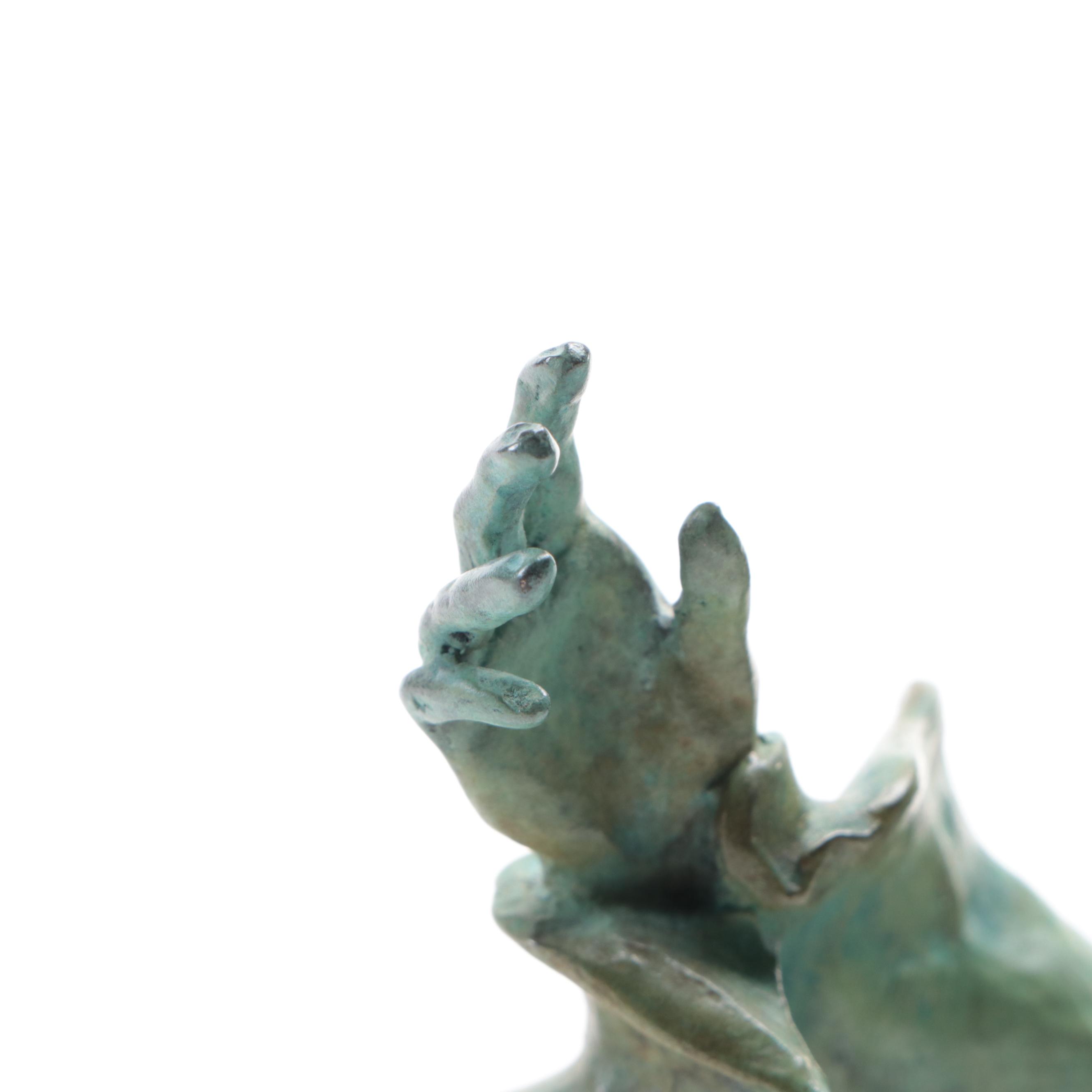 Jeff Adams Bronze Sculpture "A New Leaf"