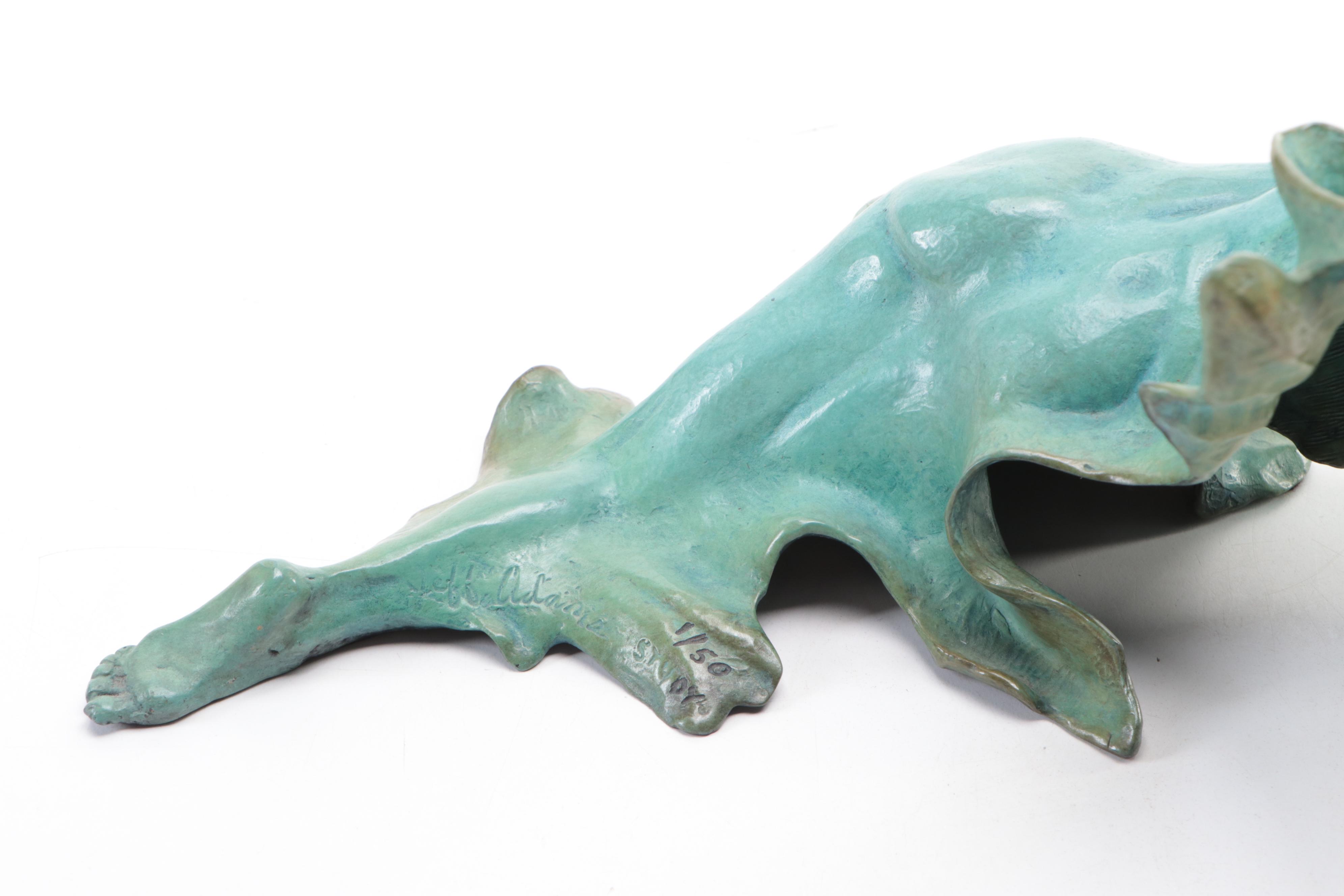 Jeff Adams Bronze Sculpture "A New Leaf"