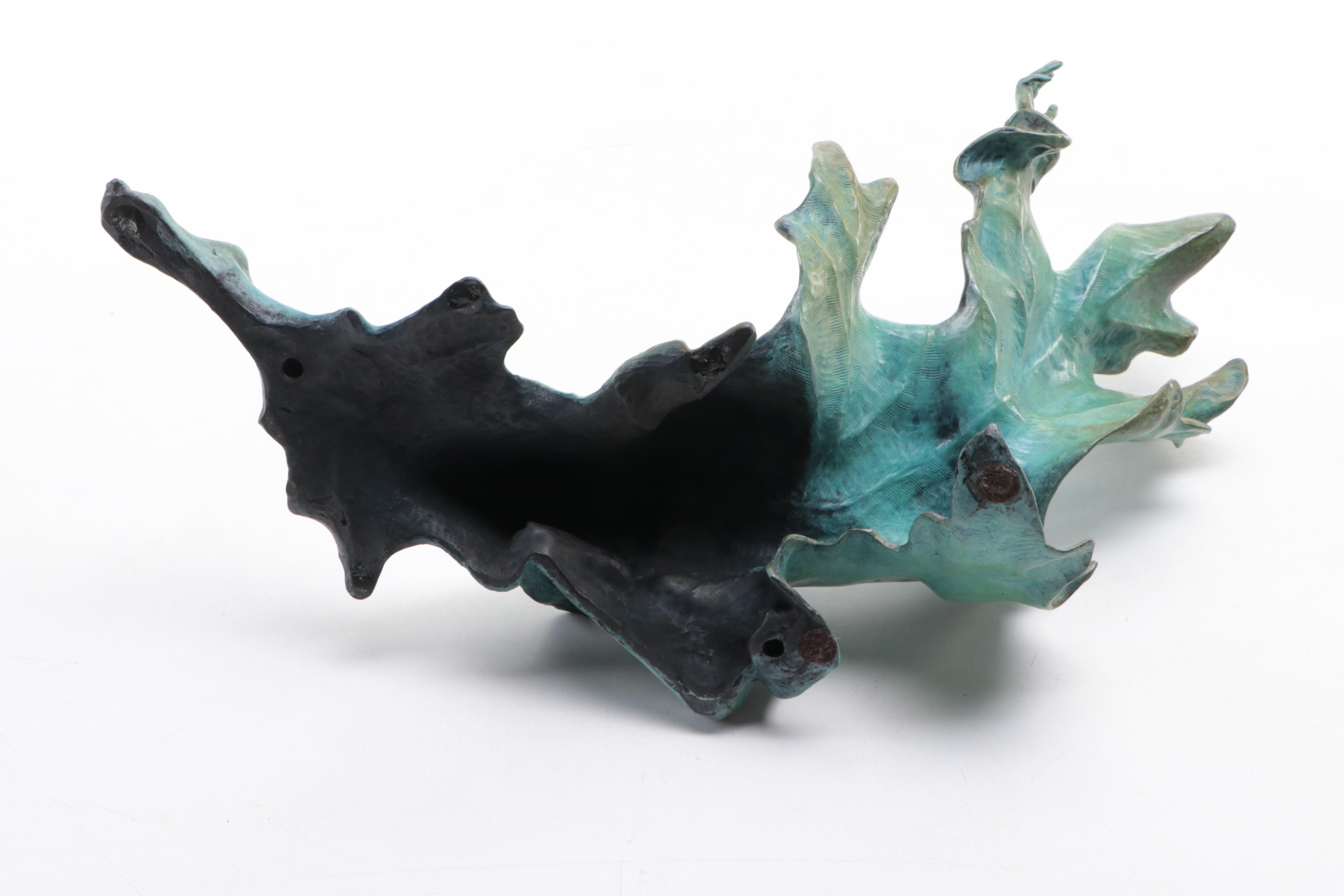 Jeff Adams Bronze Sculpture "A New Leaf"