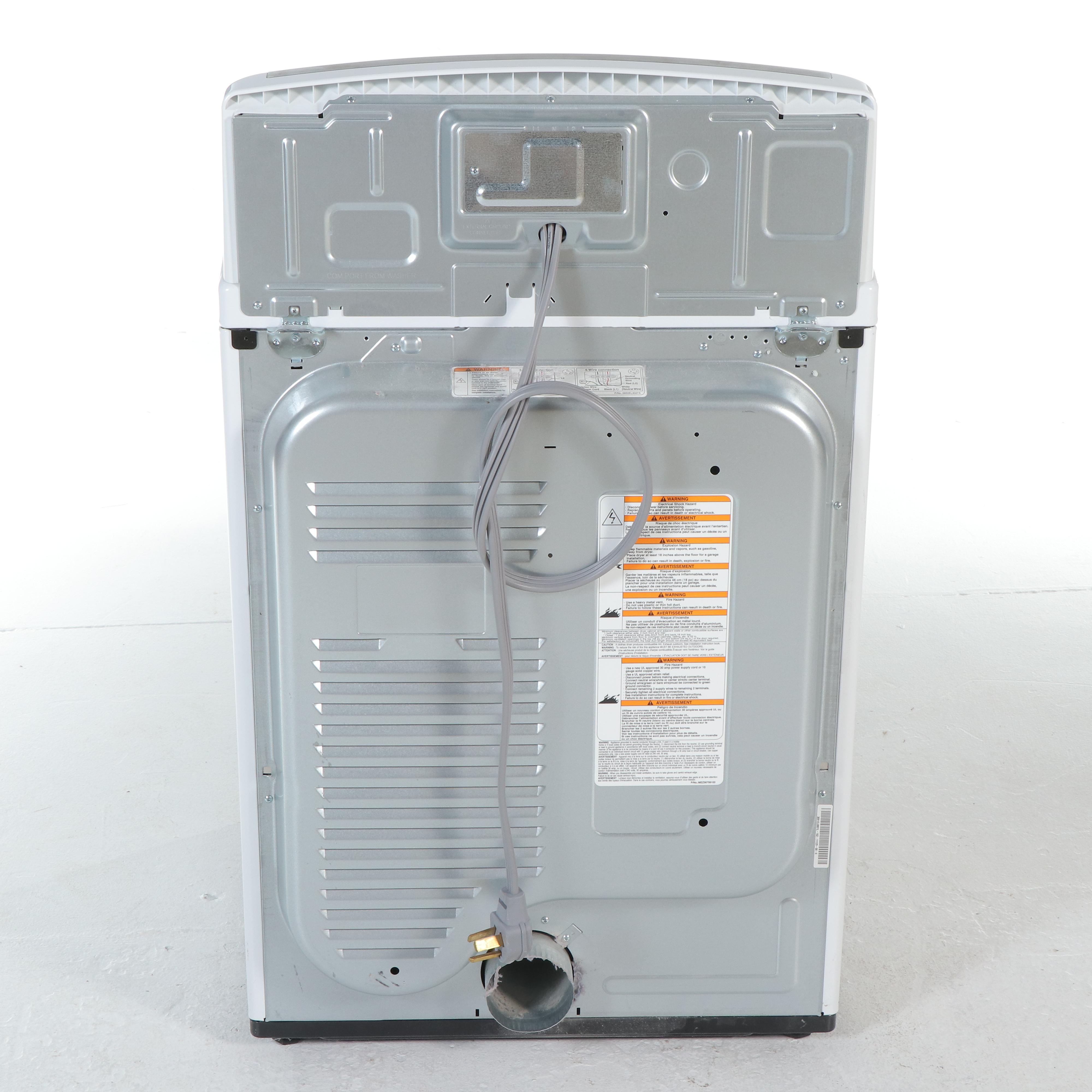 LG DLE5001W 7.3 Cu. Ft. Electric Dryer