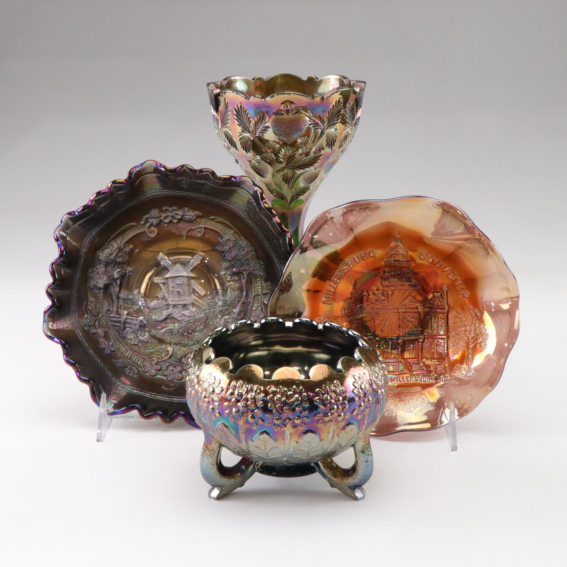 Millersburg, Fenton, Cambridge and Imperial Carnival Glass Collection