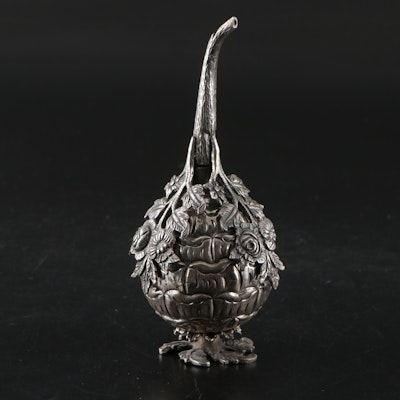 Middle Eastern 800 Silver Rose Water Sprinkler