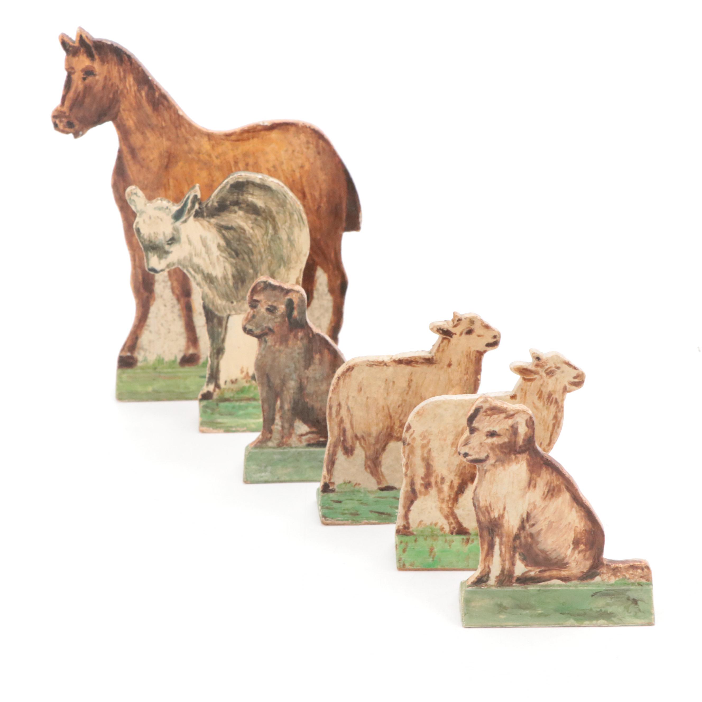 Neerlandia Wooden Cutout People, Animals and Farm Set EBTH