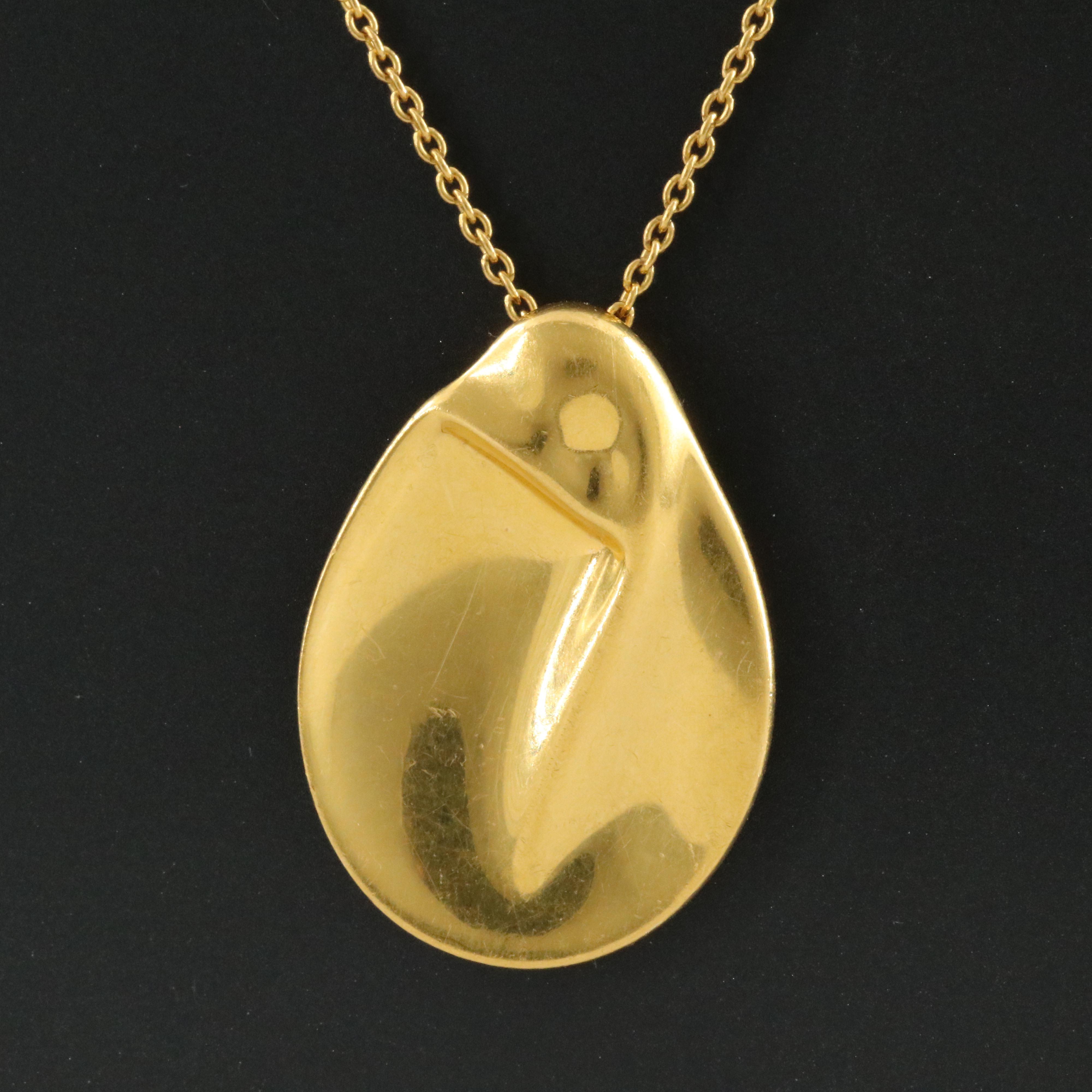 Elsa Peretti for Tiffany & Co. 24K Madonna Necklace