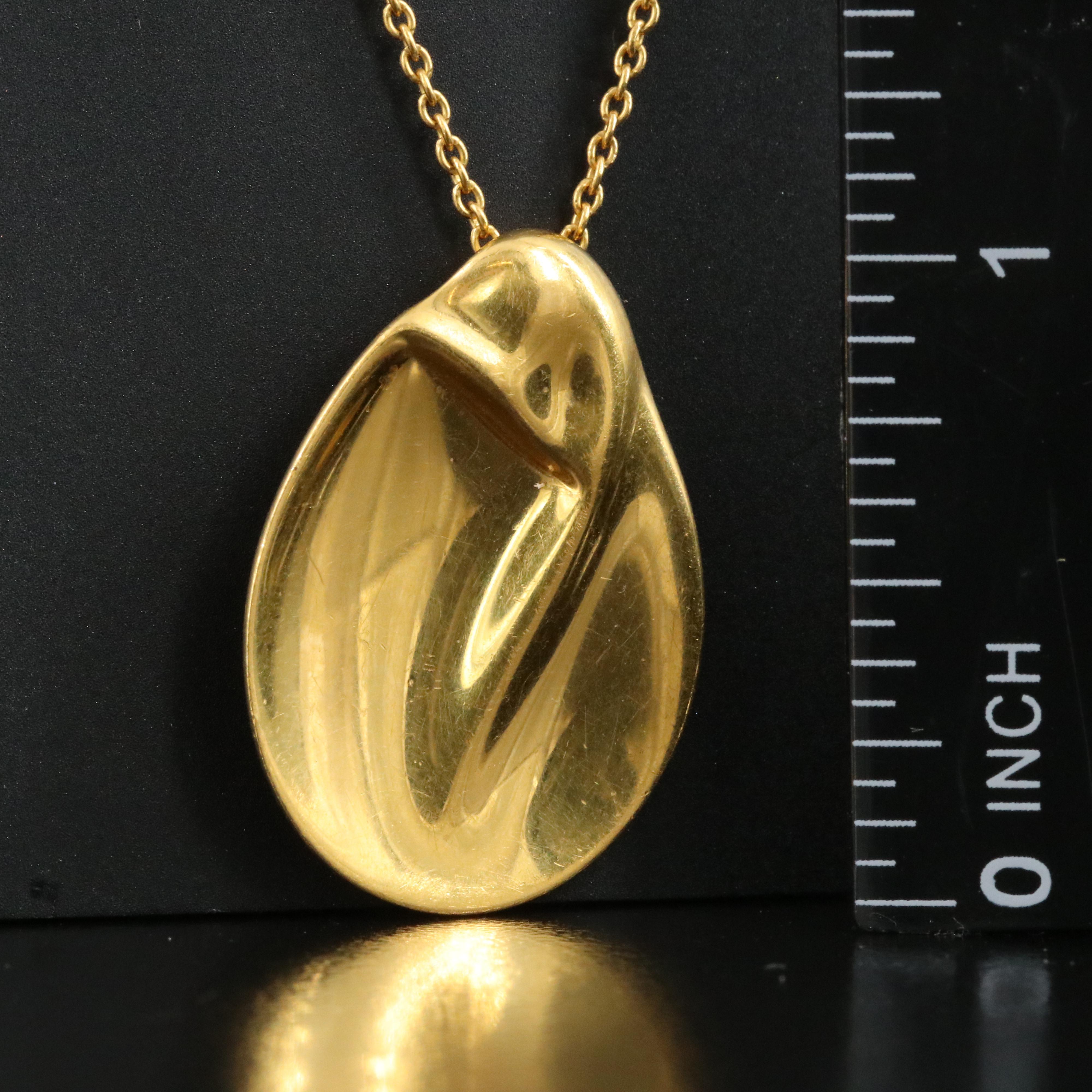 Elsa Peretti for Tiffany & Co. 24K Madonna Necklace