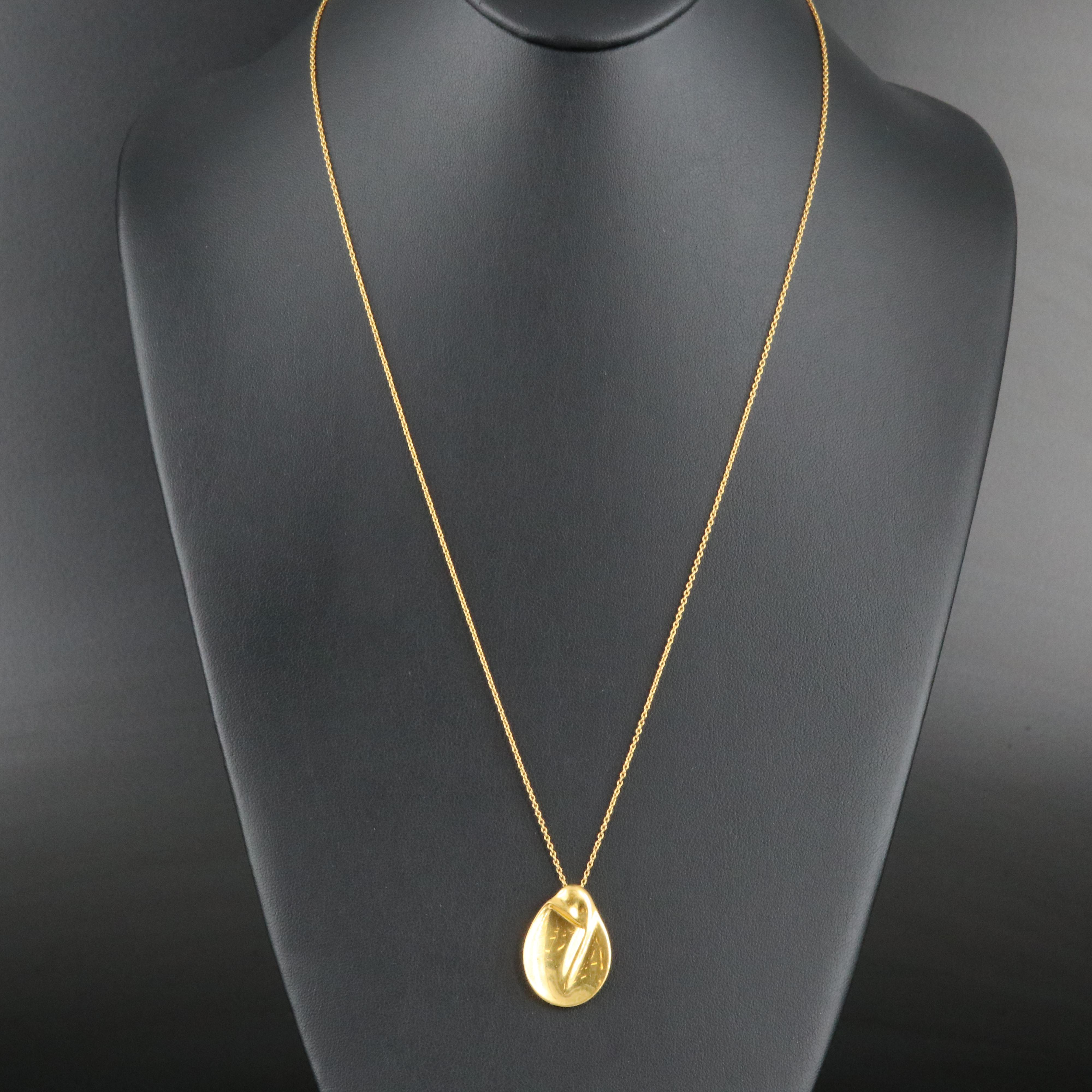 Elsa Peretti for Tiffany & Co. 24K Madonna Necklace