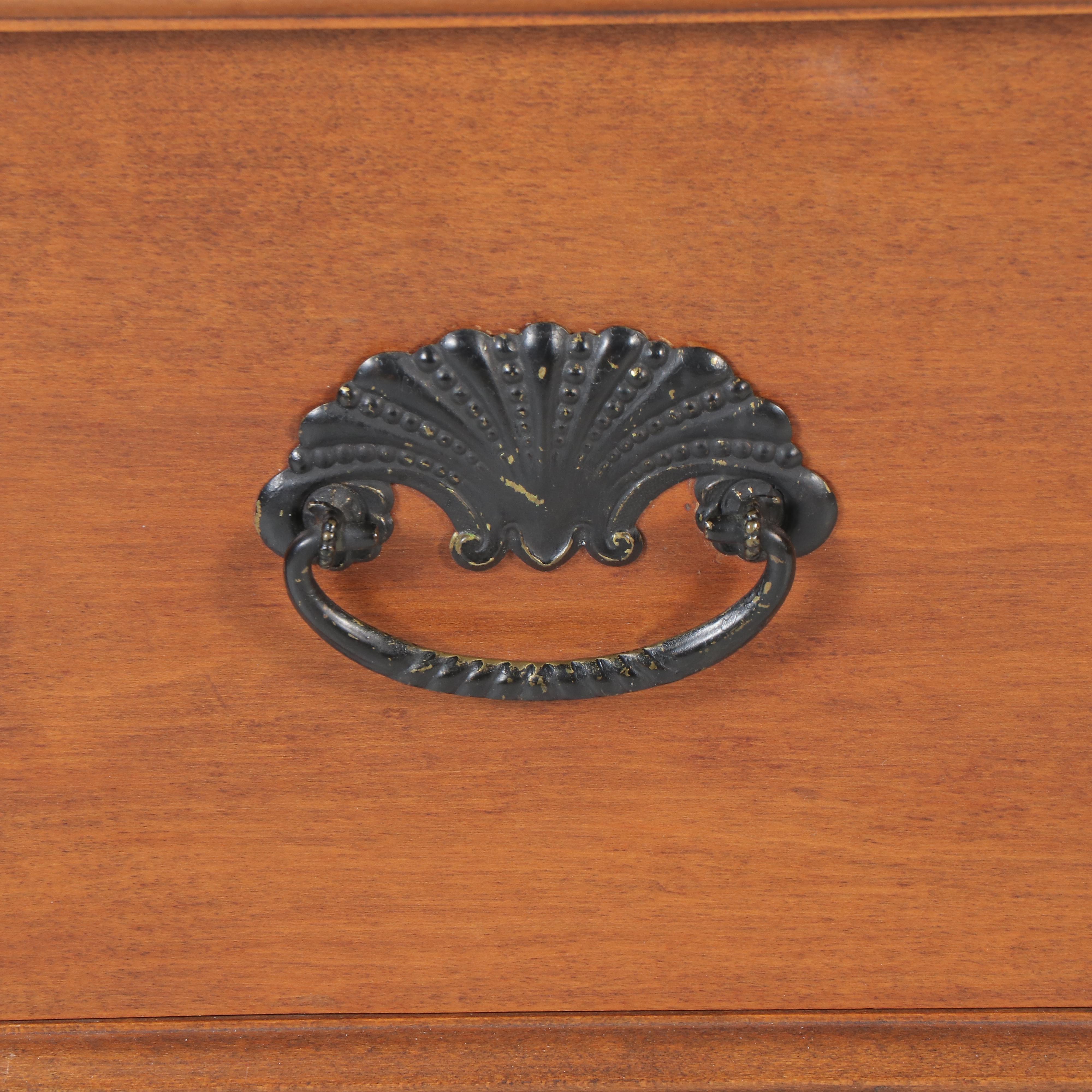 Victorian Chip-Carved Poplar Three-Drawer Chest