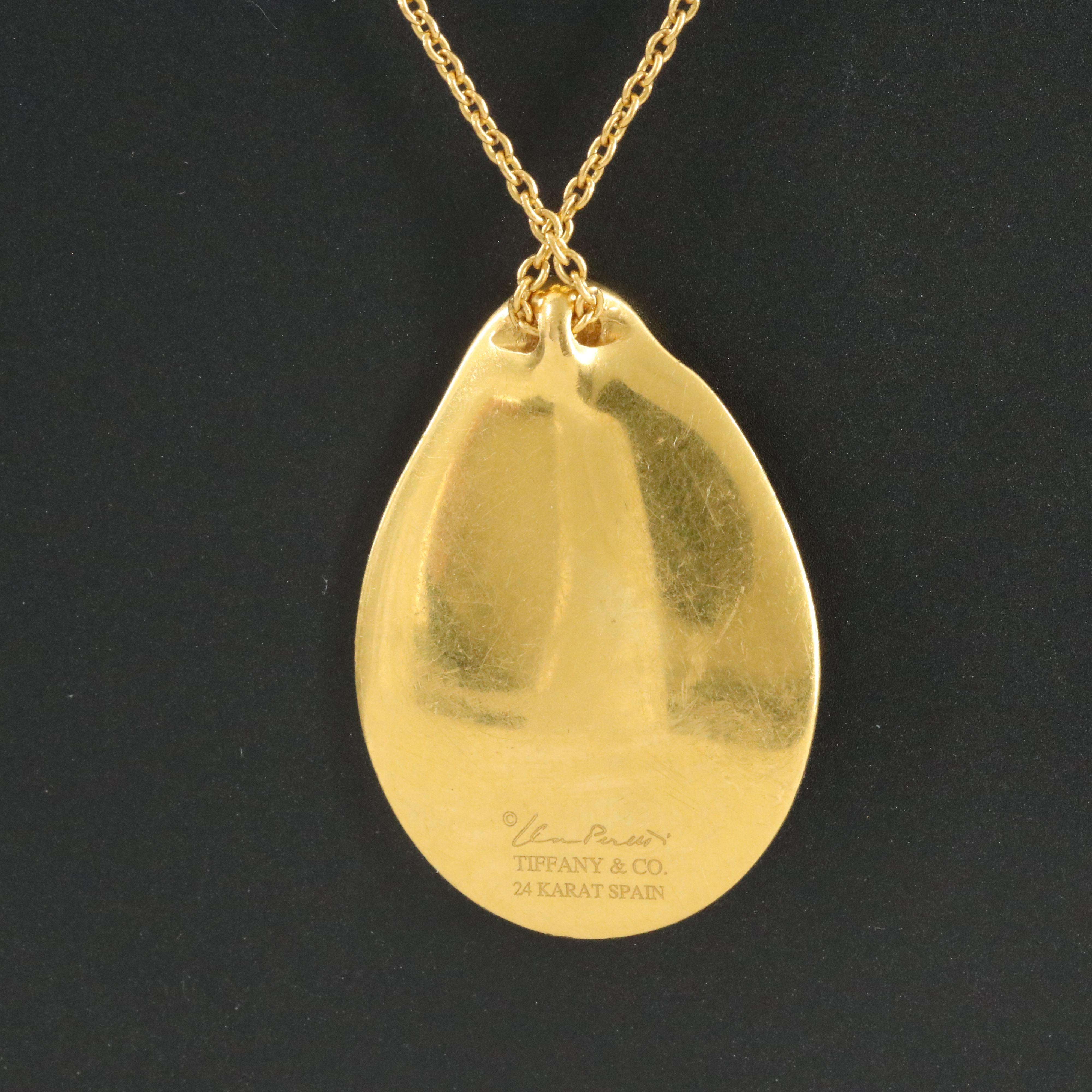 Elsa Peretti for Tiffany & Co. 24K Madonna Necklace