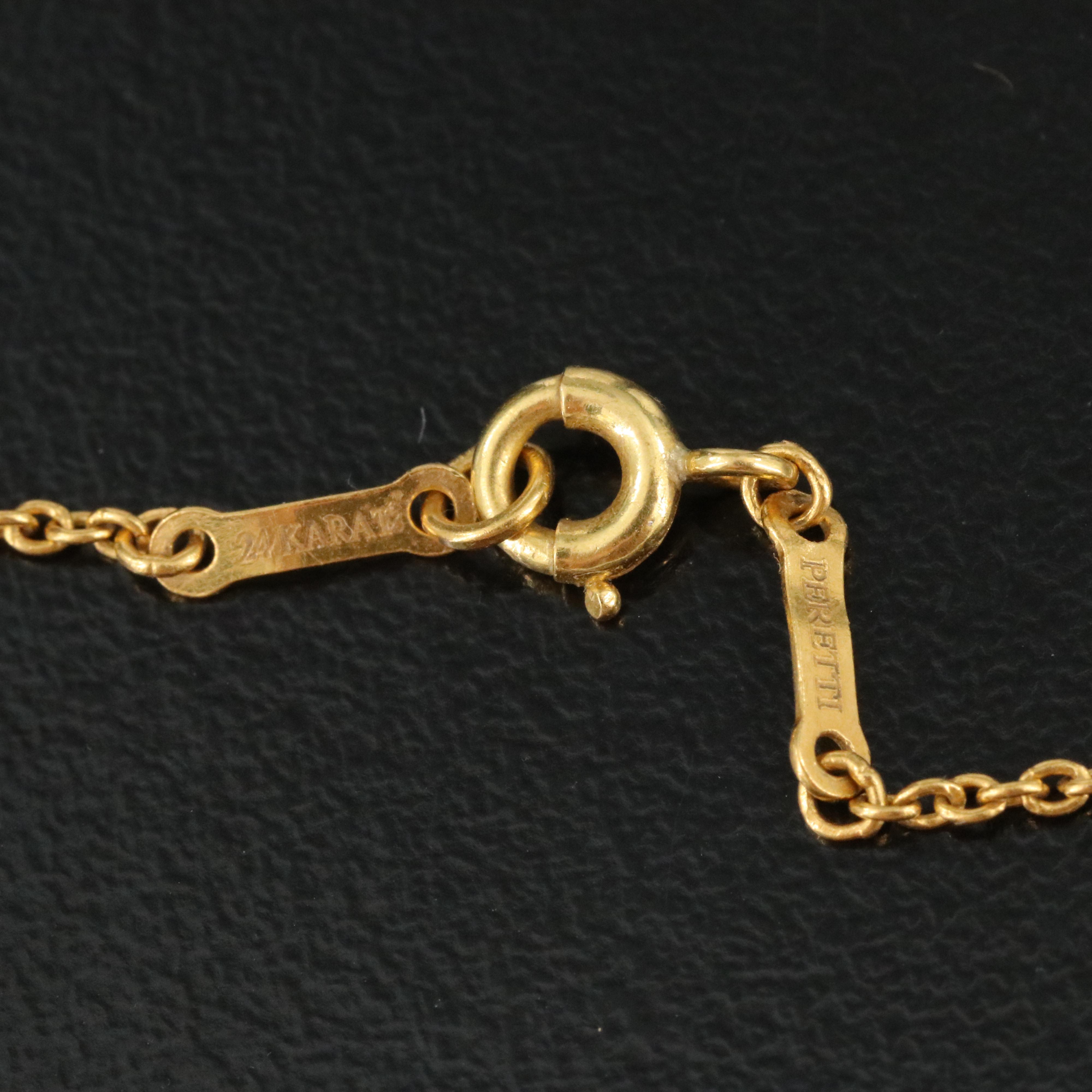 Elsa Peretti for Tiffany & Co. 24K Madonna Necklace