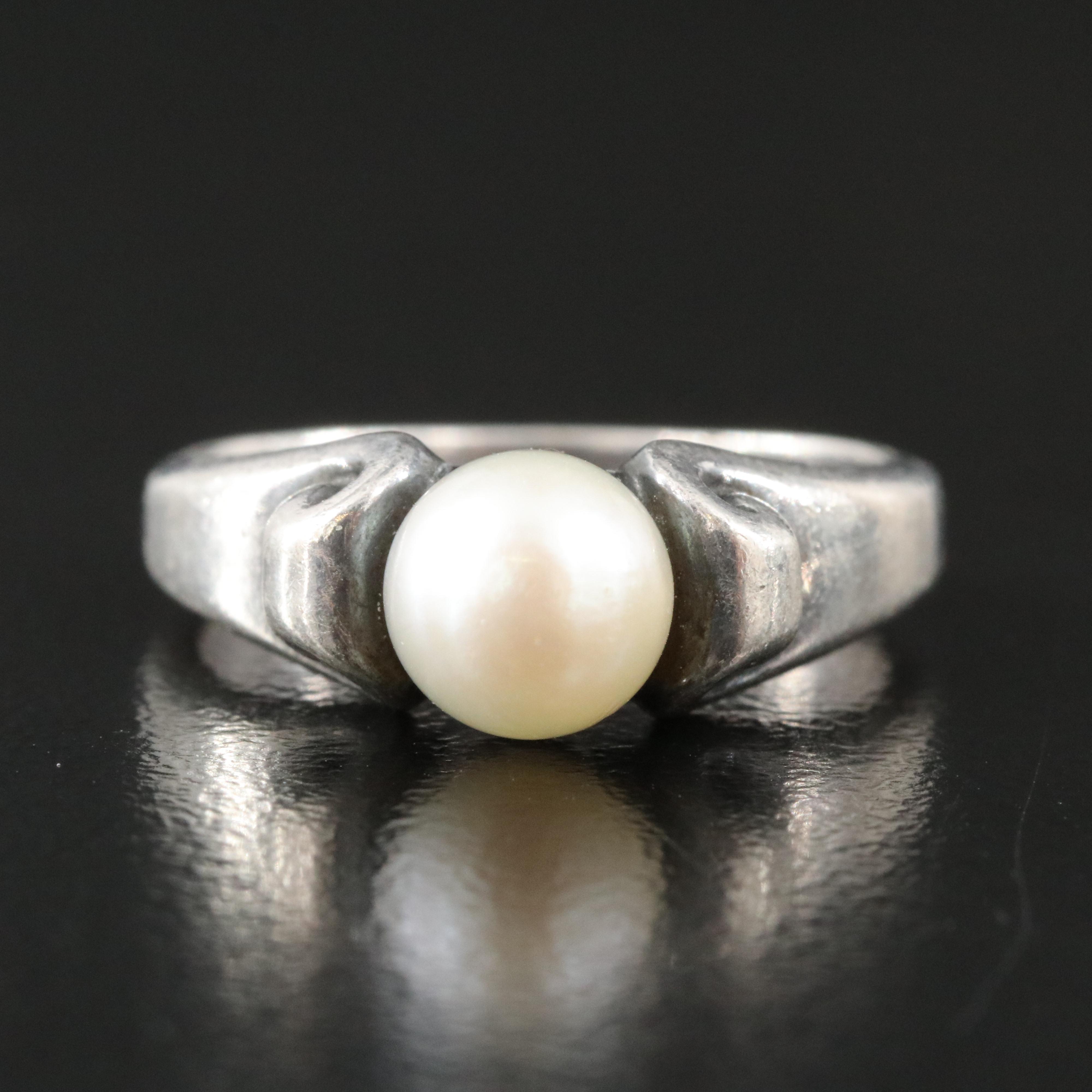 James Avery Sterling Pearl Ring