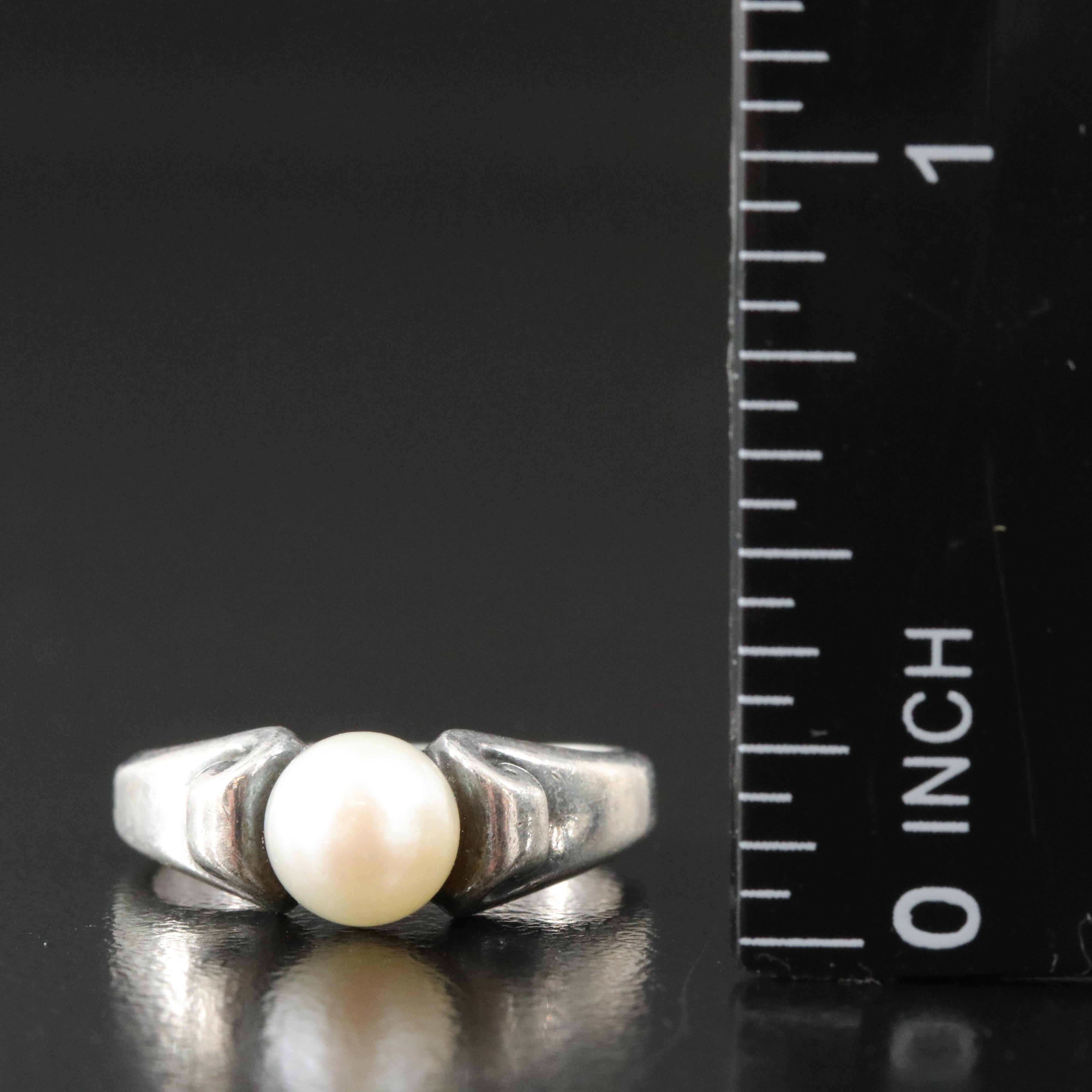James Avery Sterling Pearl Ring
