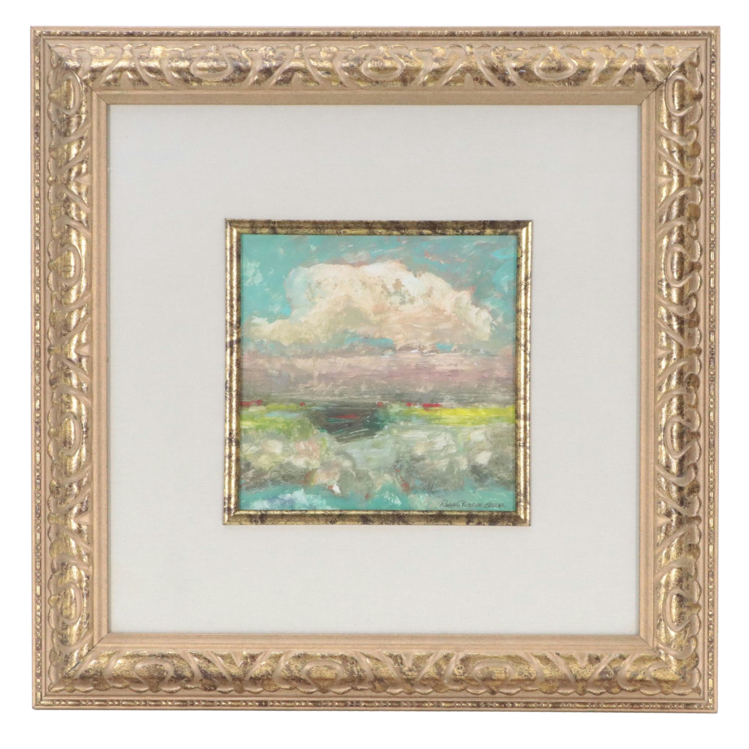 Robert Riddle Baker Landscape Acrylic Painting "Tomorrow's Promise," 2022