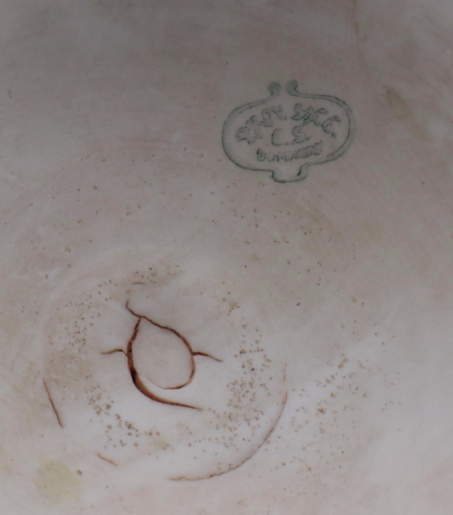 German Erdmann Schlegelmilch Hand-Painted Gilt Porcelain Ewer, Early 20th C.