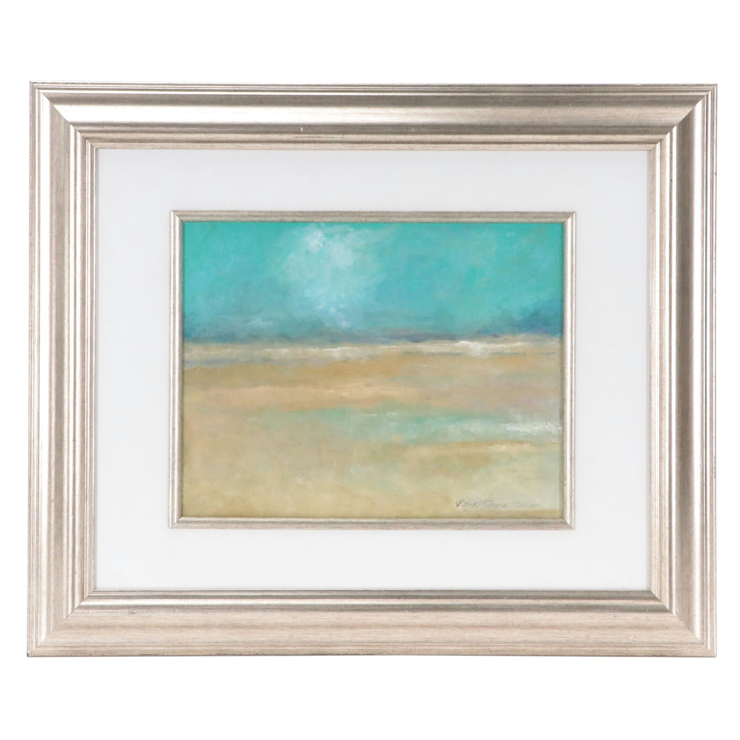 Robert Riddle Baker Landscape Acrylic Painting "Skyfall," 2022