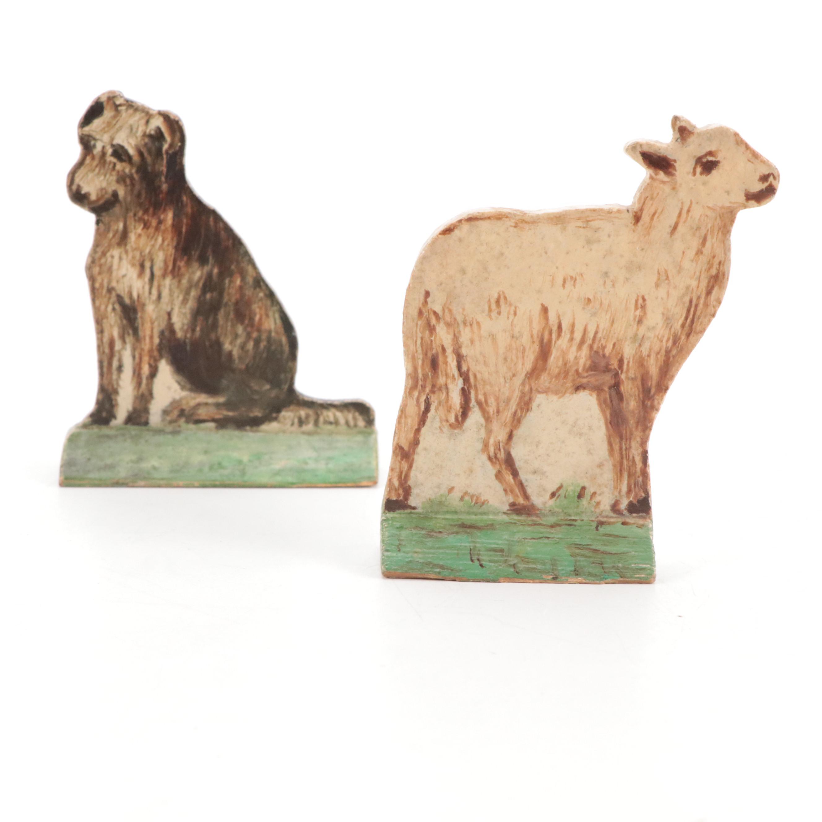 Canadian Neerlandia Hand-Painted Wood Village Figurines