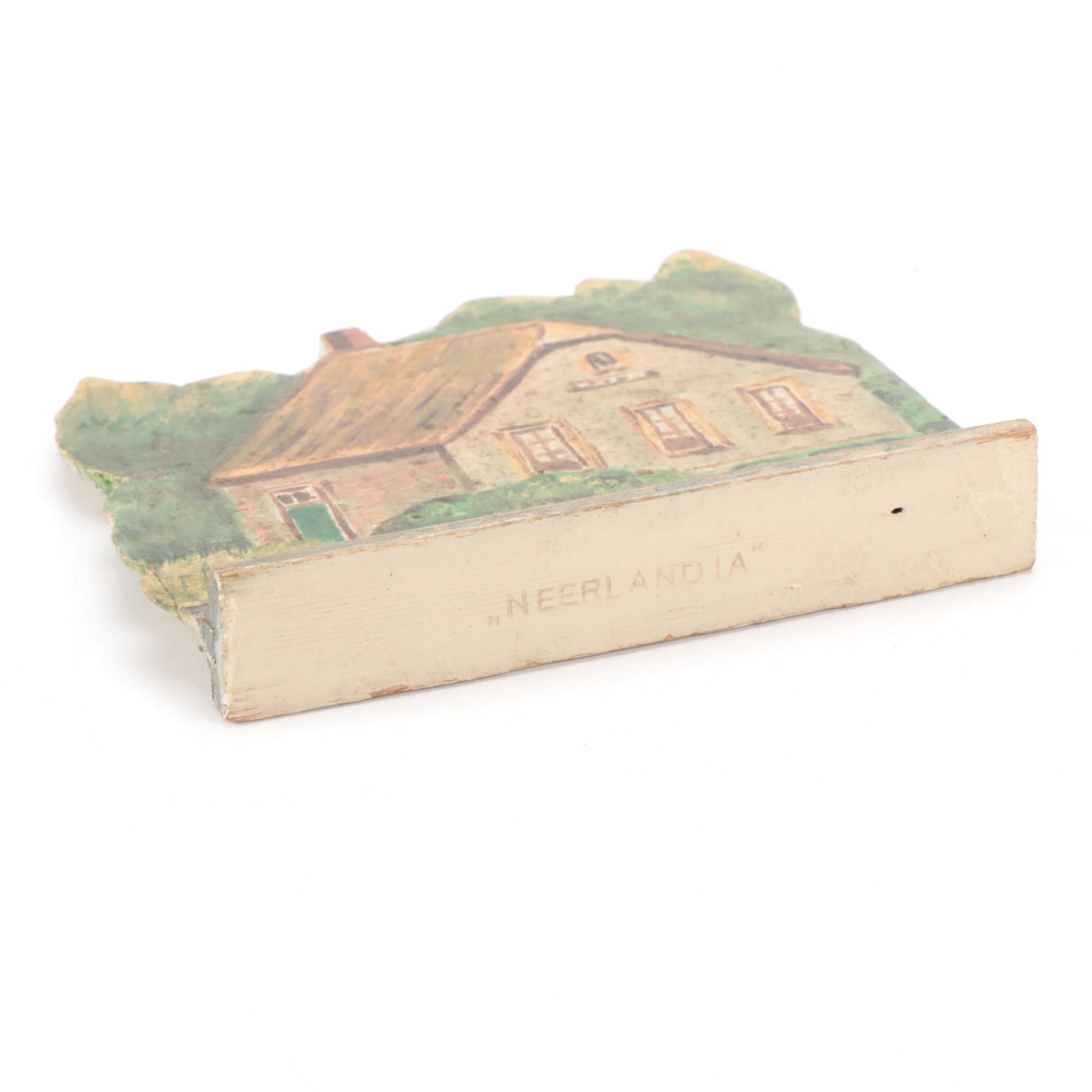 Canadian Neerlandia Hand-Painted Wood Village Figurines