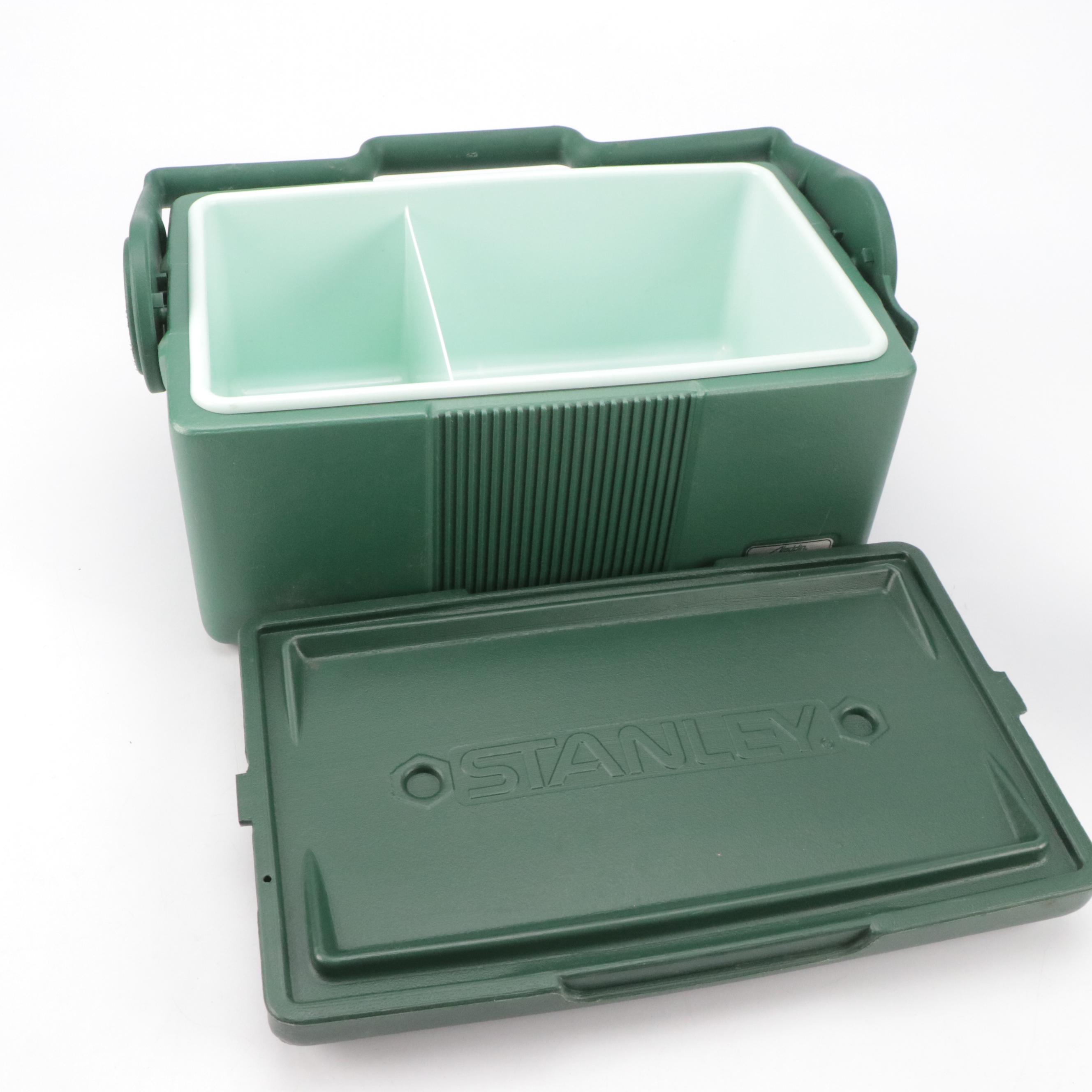 Stanley Aladdin 1 Qt. Stainless Steel Thermos and Lunch Box, Late 20th Century