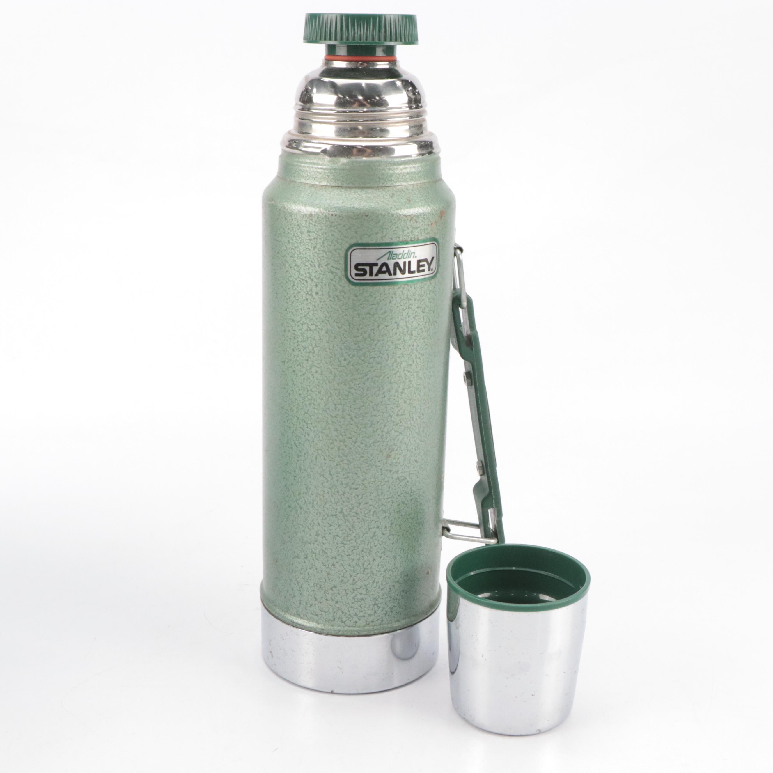 Stanley Aladdin 1 Qt. Stainless Steel Thermos and Lunch Box, Late 20th Century