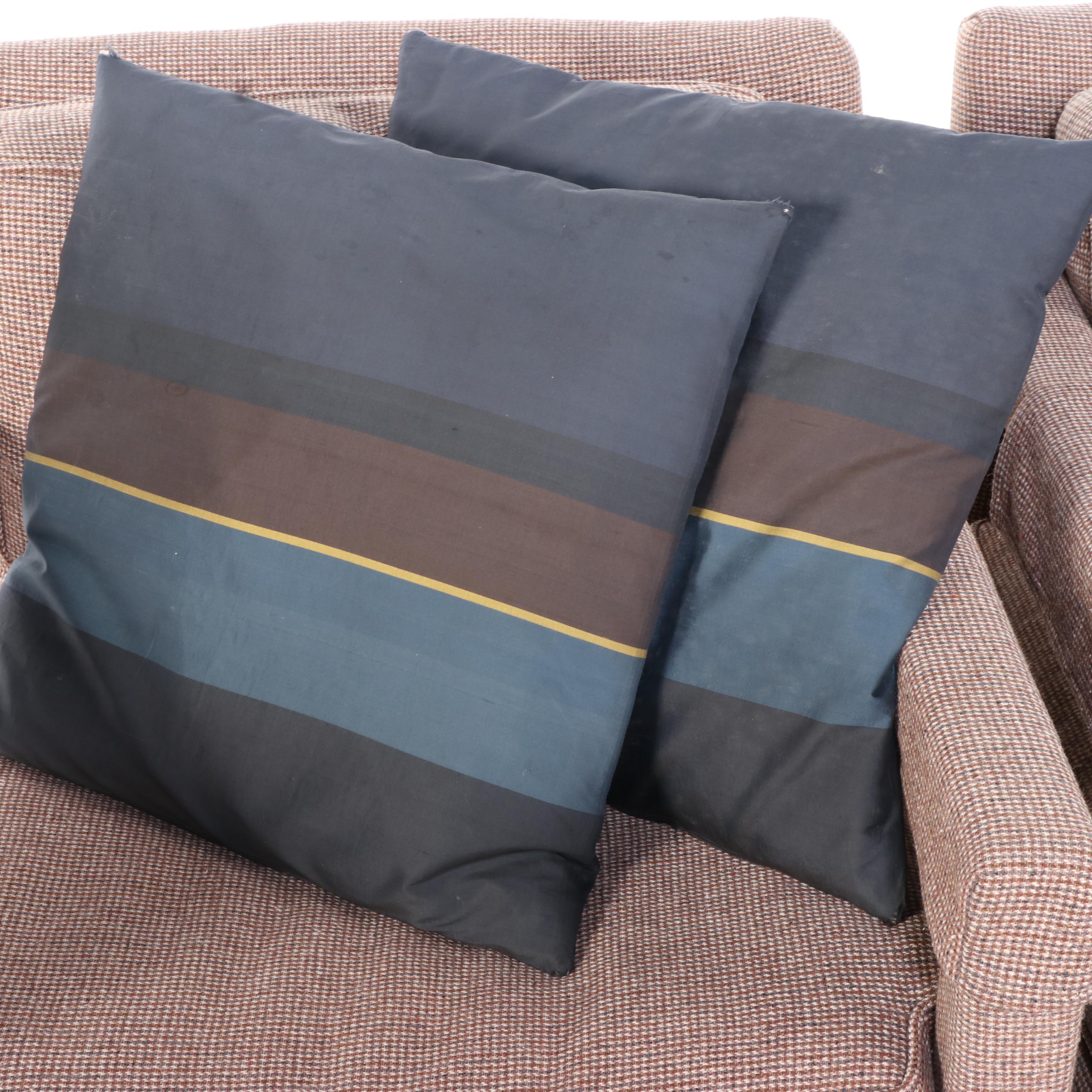 Pair of Bernhardt Flair Division Upholstered Armchairs