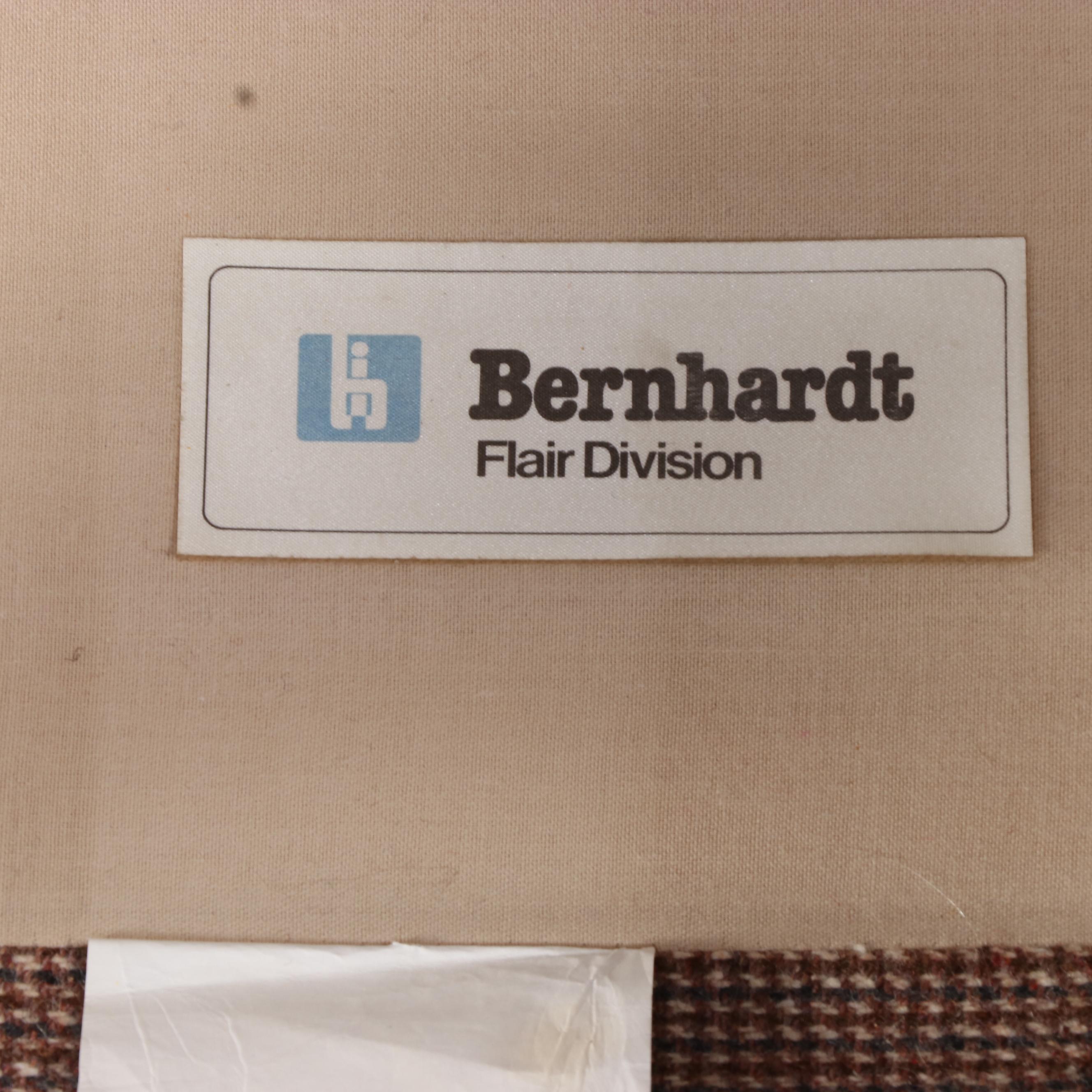 Pair of Bernhardt Flair Division Upholstered Armchairs