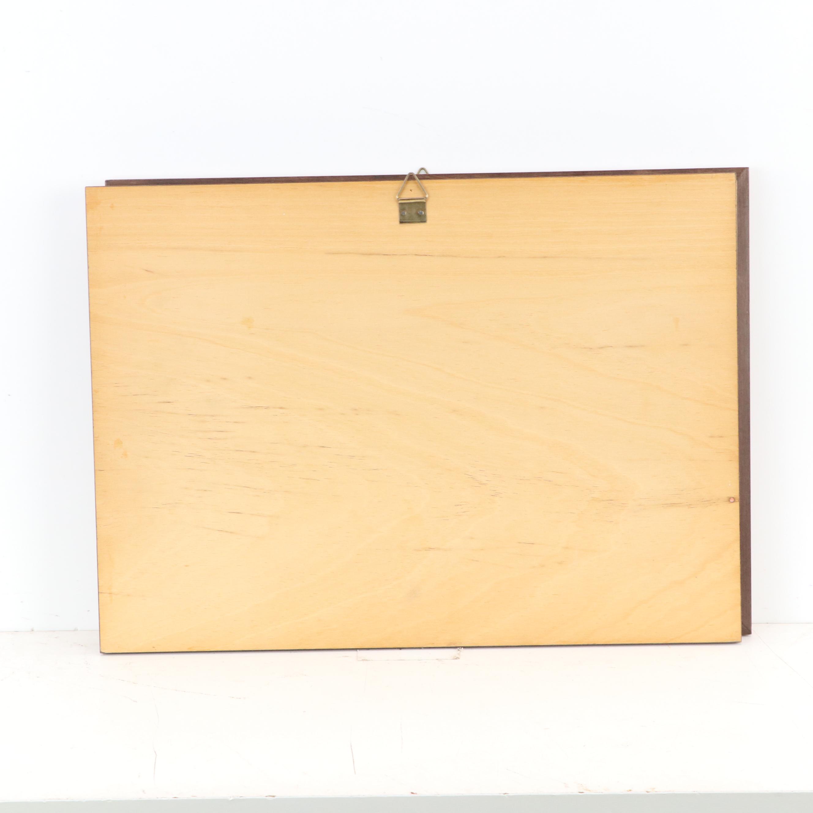 Coastal Landscape Inlay Wood Marquetry Panels