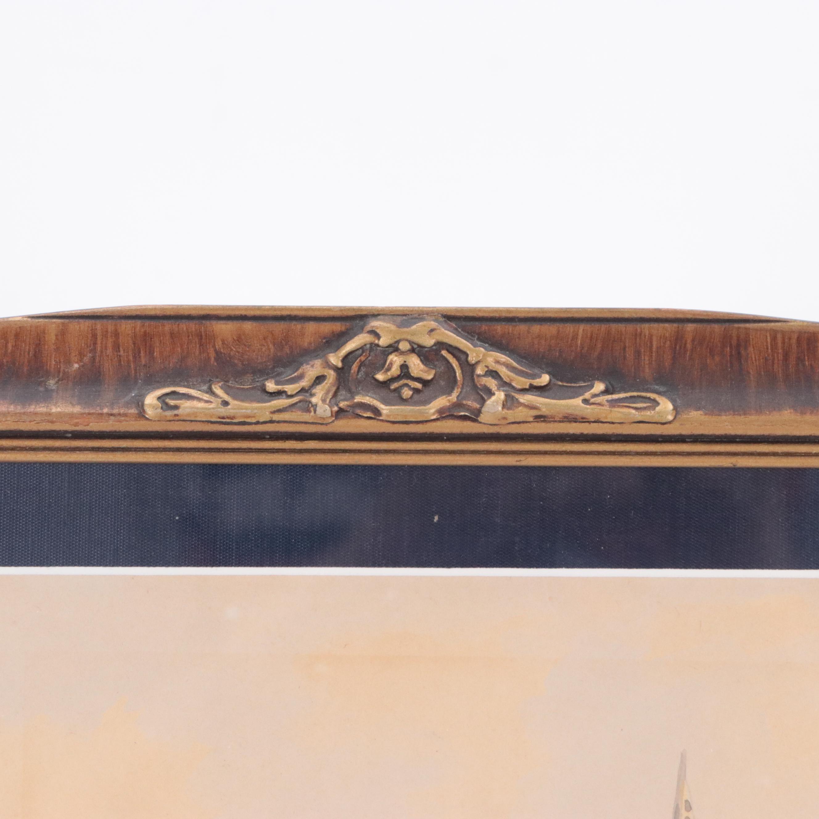 Joseph Galea Malta Cityscape Watercolor Painting, 20th Century