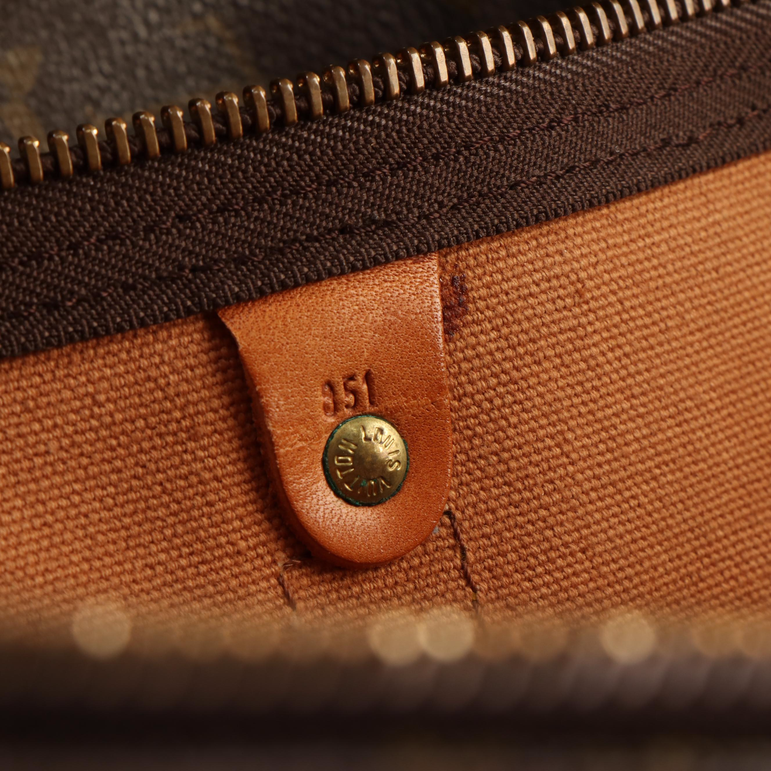 Louis Vuitton Keepall 60 Weekender Bag in Brown Monogram Canvas