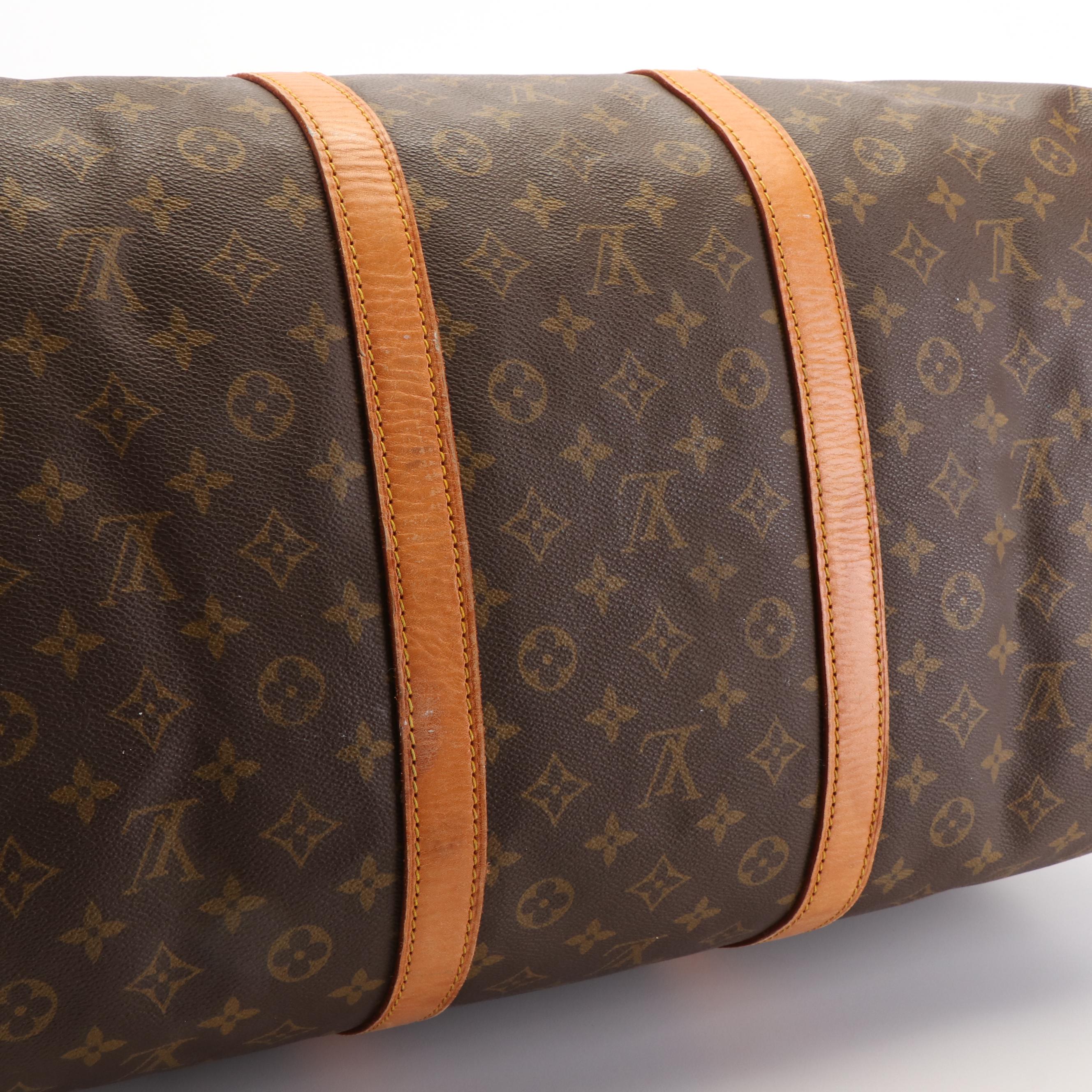 Louis Vuitton Keepall 60 Weekender Bag in Brown Monogram Canvas
