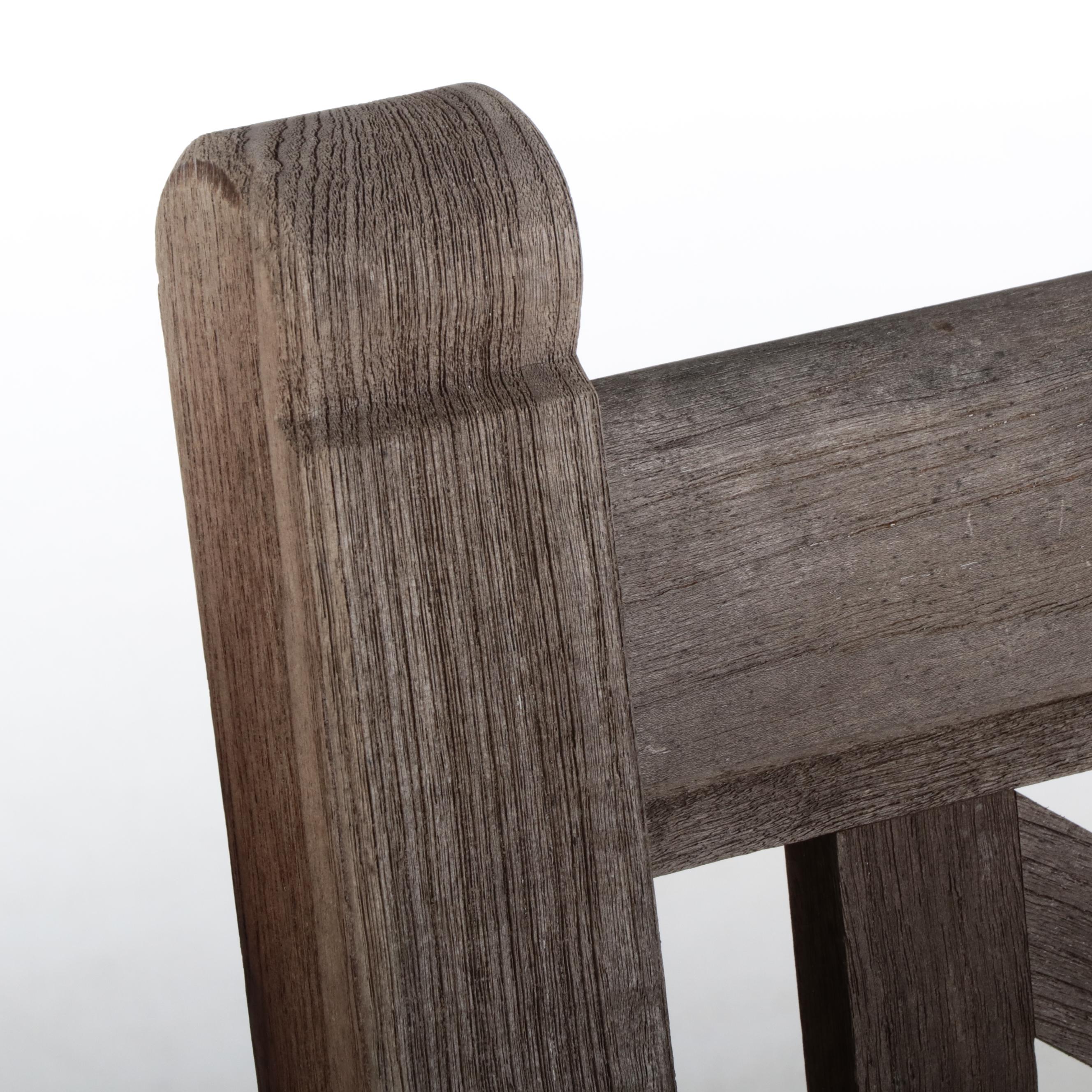 Kinsgley-Bate Teak Patio Bench with Wood Storage Chest