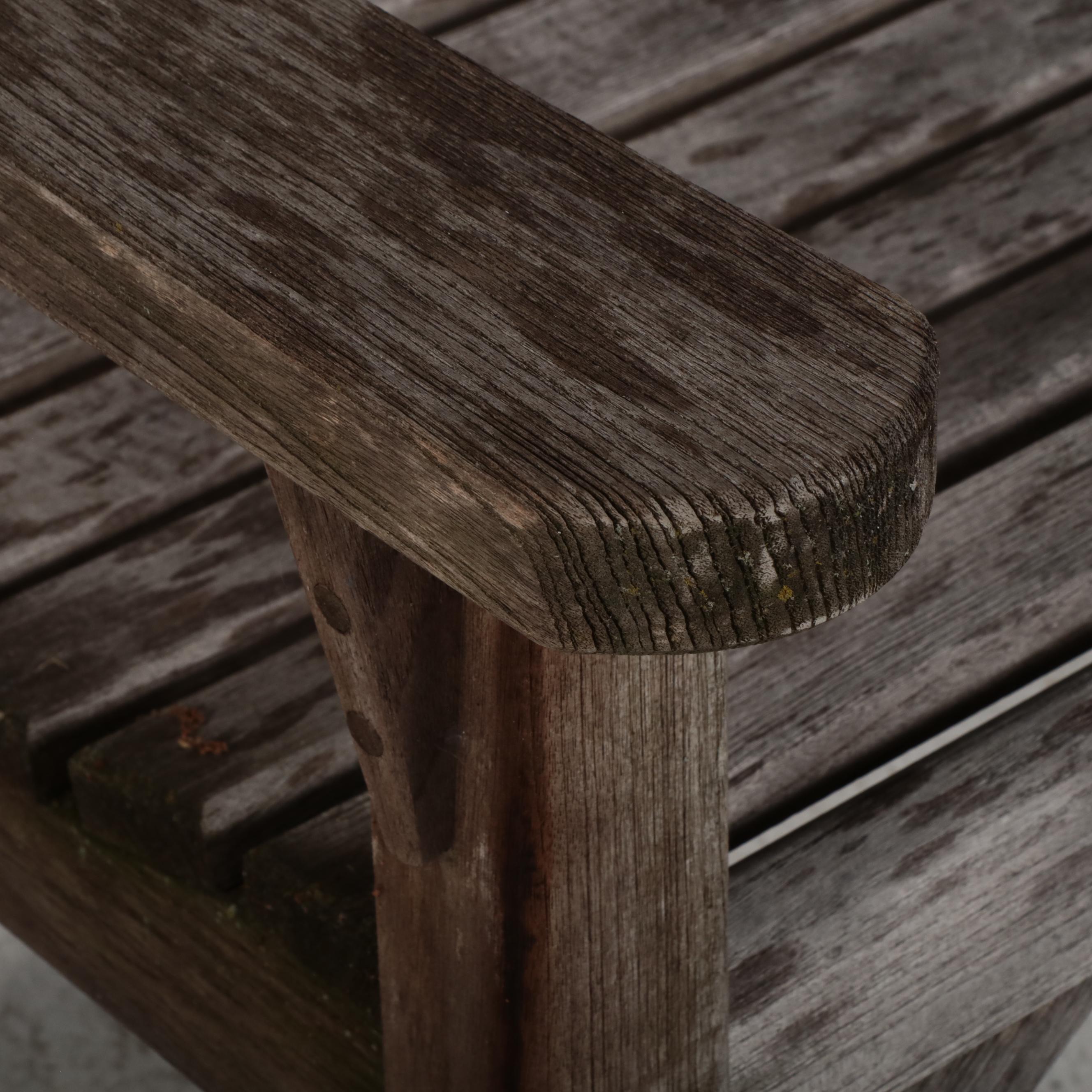 Kinsgley-Bate Teak Patio Bench with Wood Storage Chest