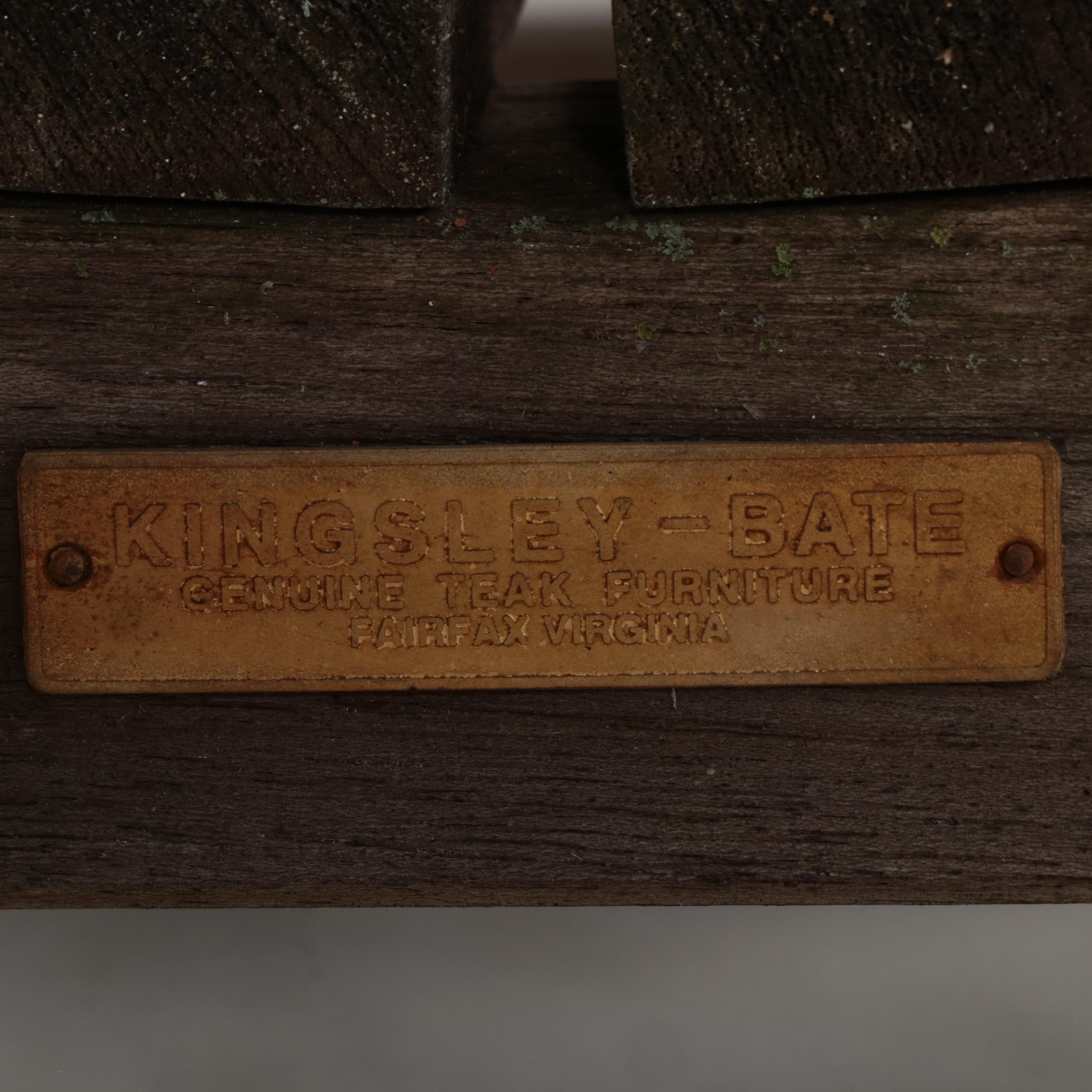 Kinsgley-Bate Teak Patio Bench with Wood Storage Chest