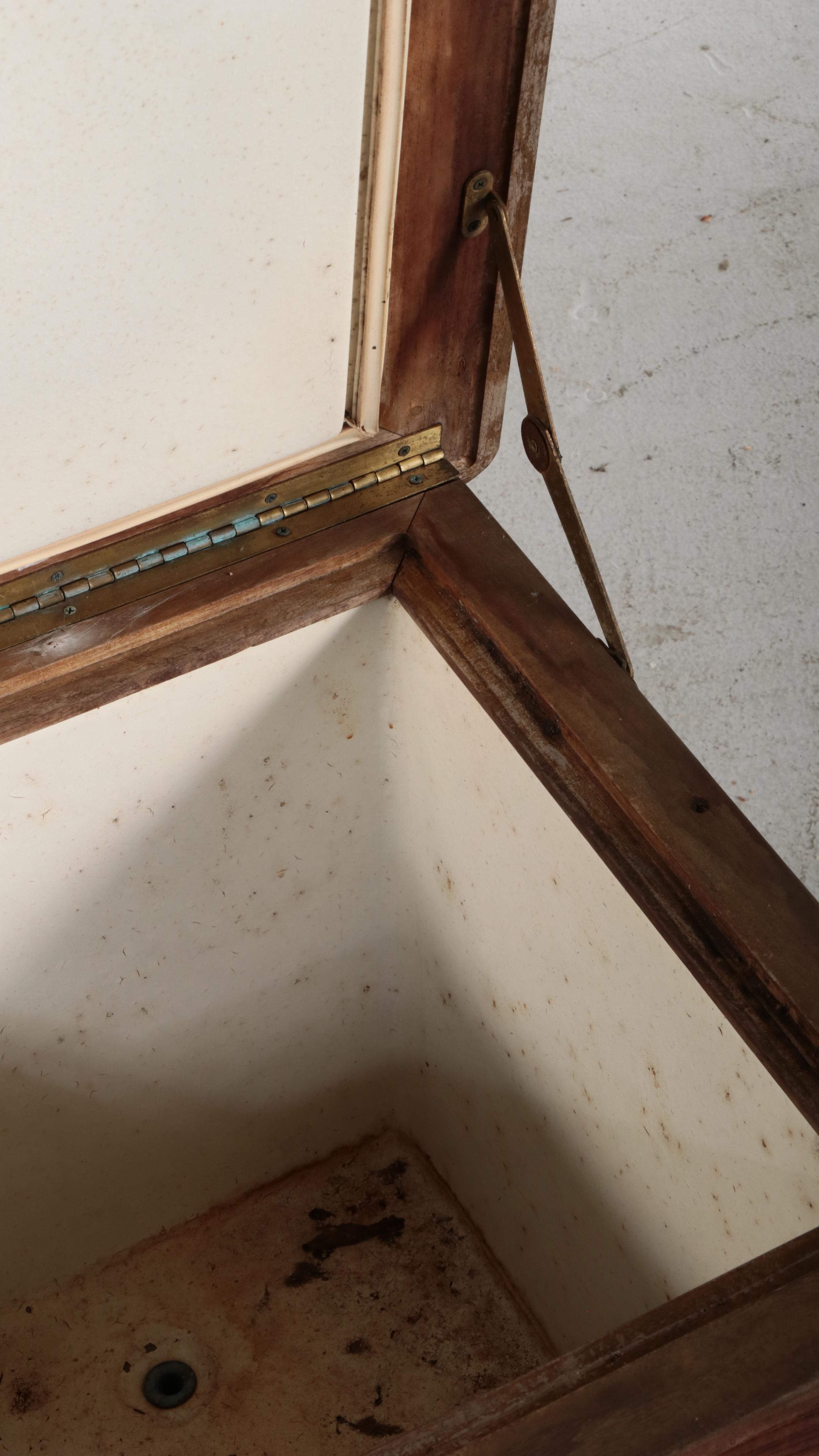 Kinsgley-Bate Teak Patio Bench with Wood Storage Chest