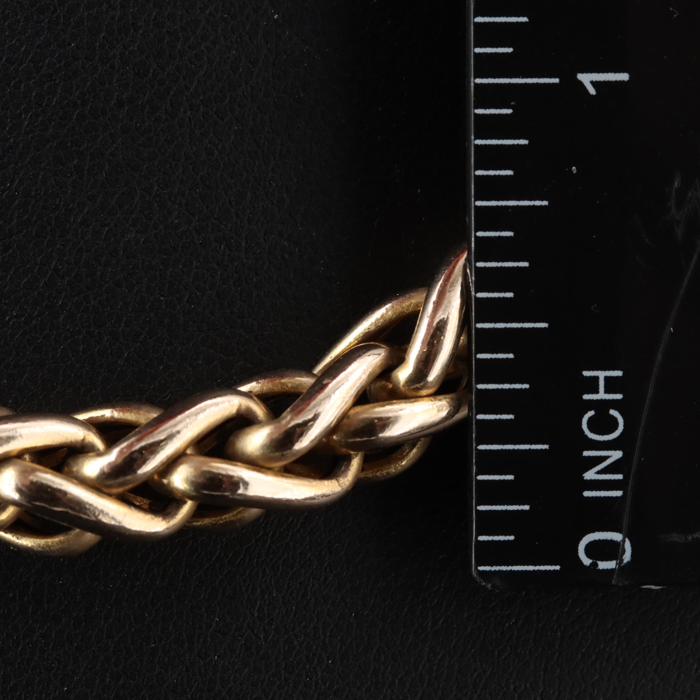 14K Wheat Chain Necklace