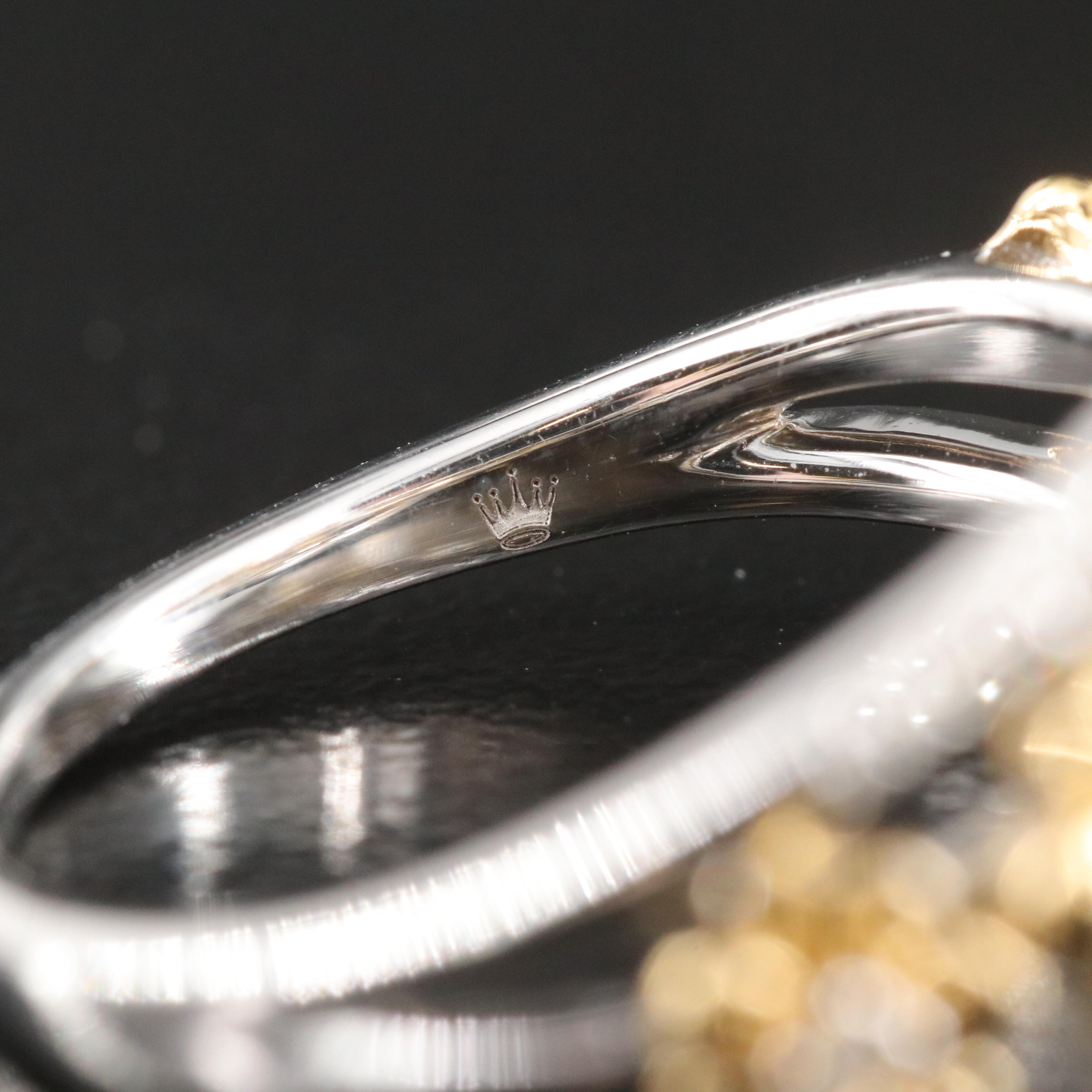 Hallmark Sterling Diamond Flower Ring