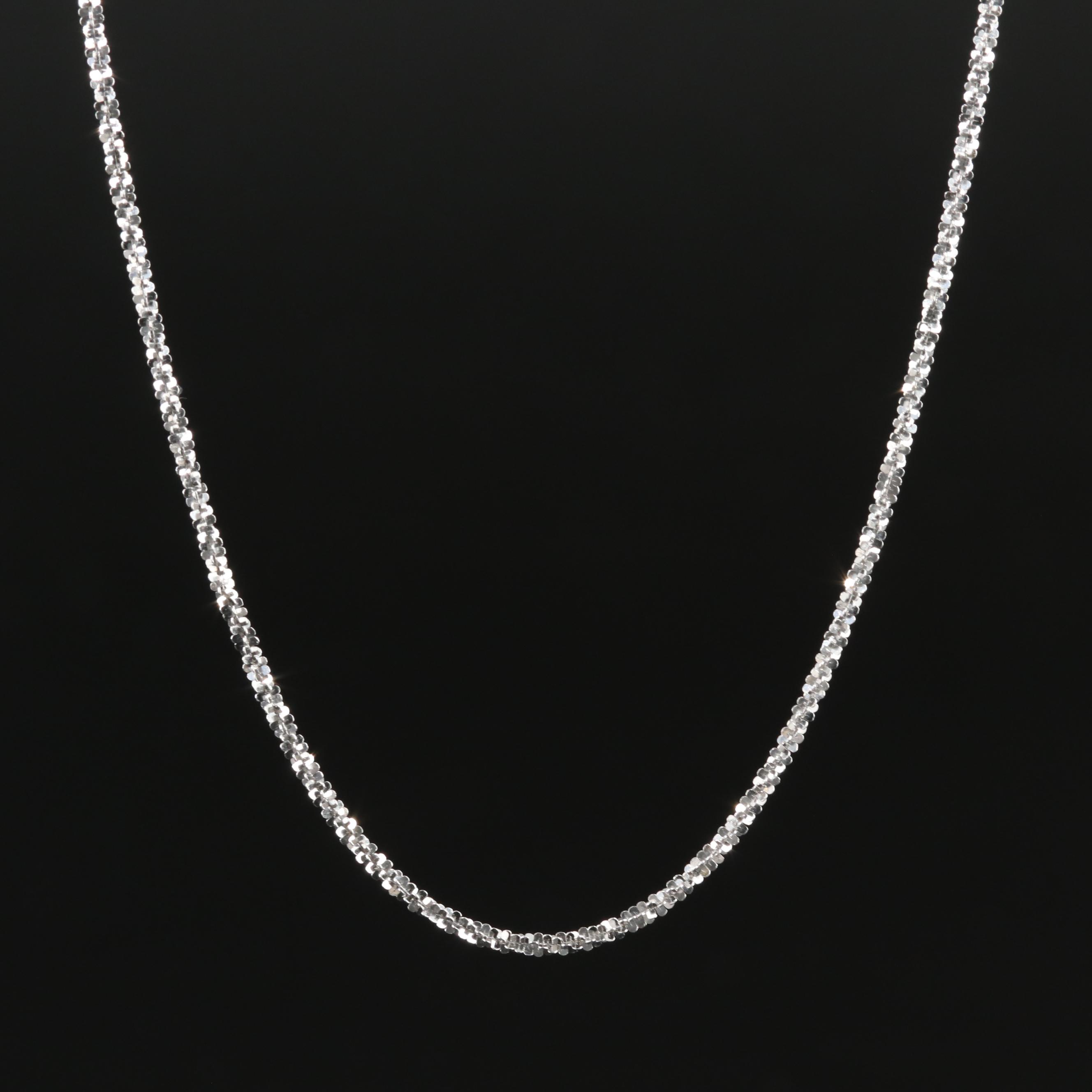 18K Sparkle Chain Necklace
