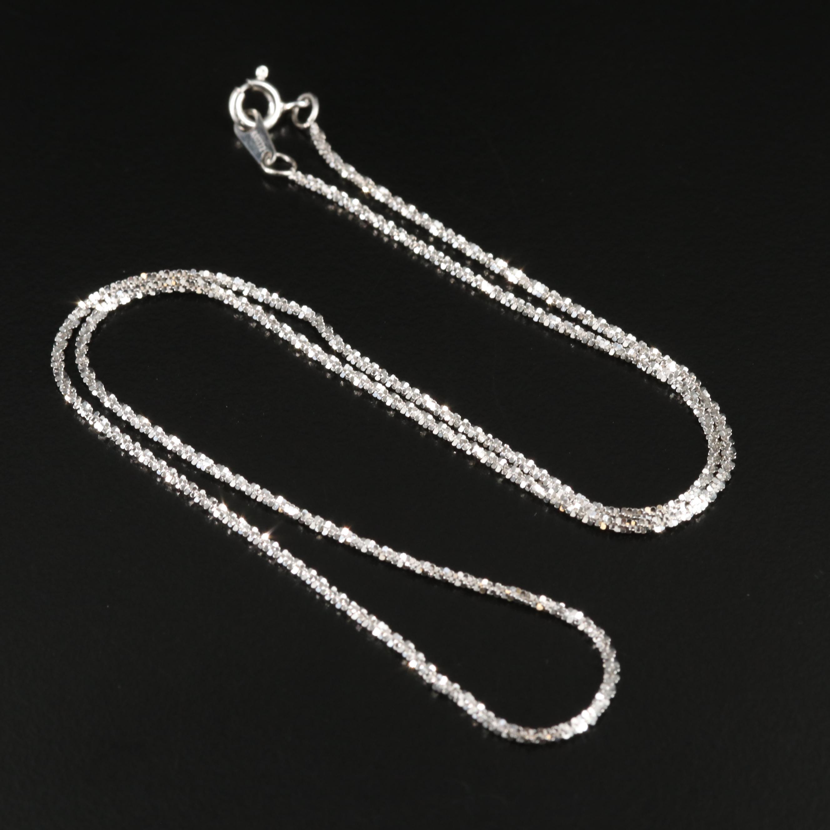 18K Sparkle Chain Necklace