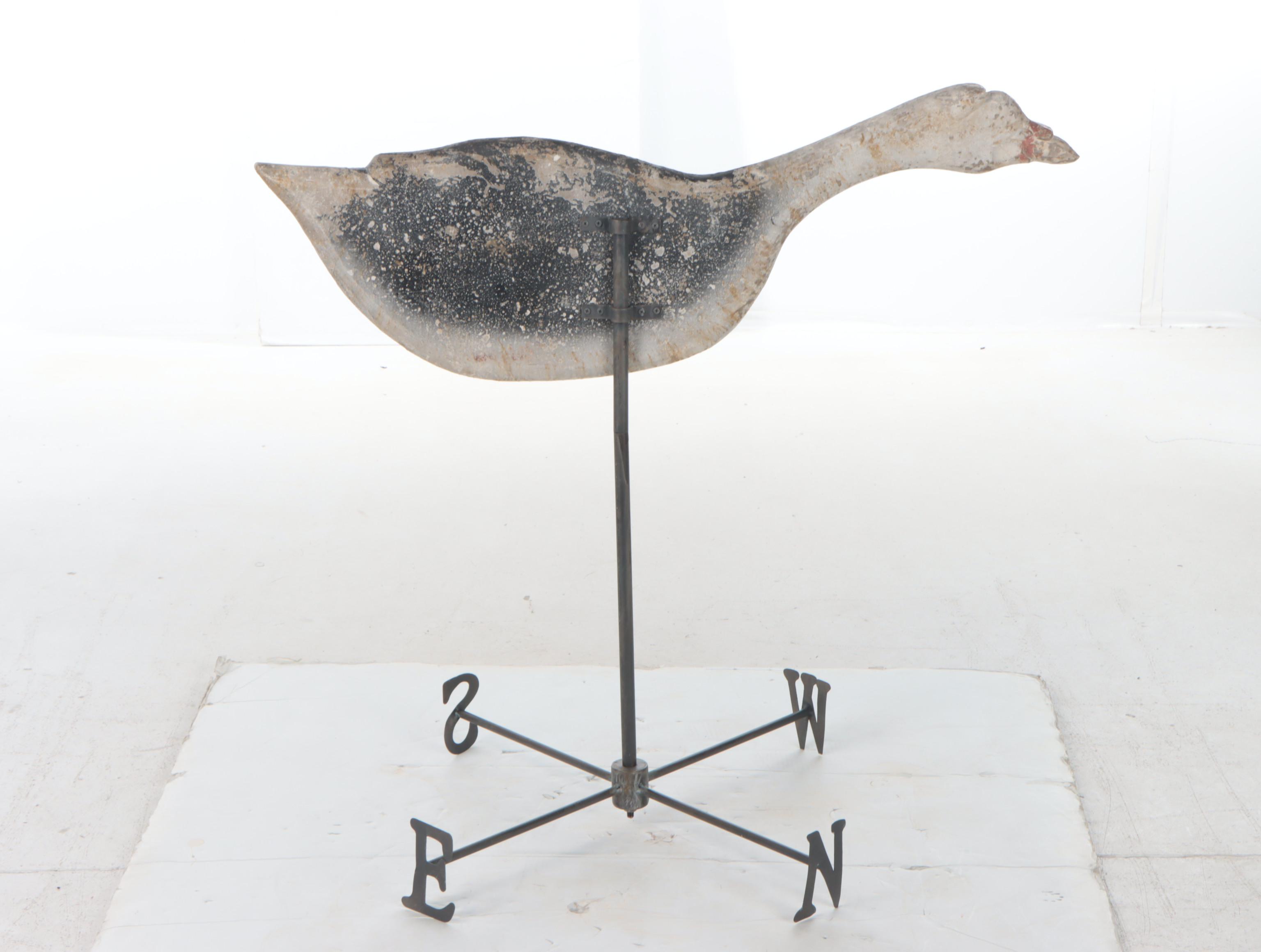 Primitive Style Metal Goose Weather Vane