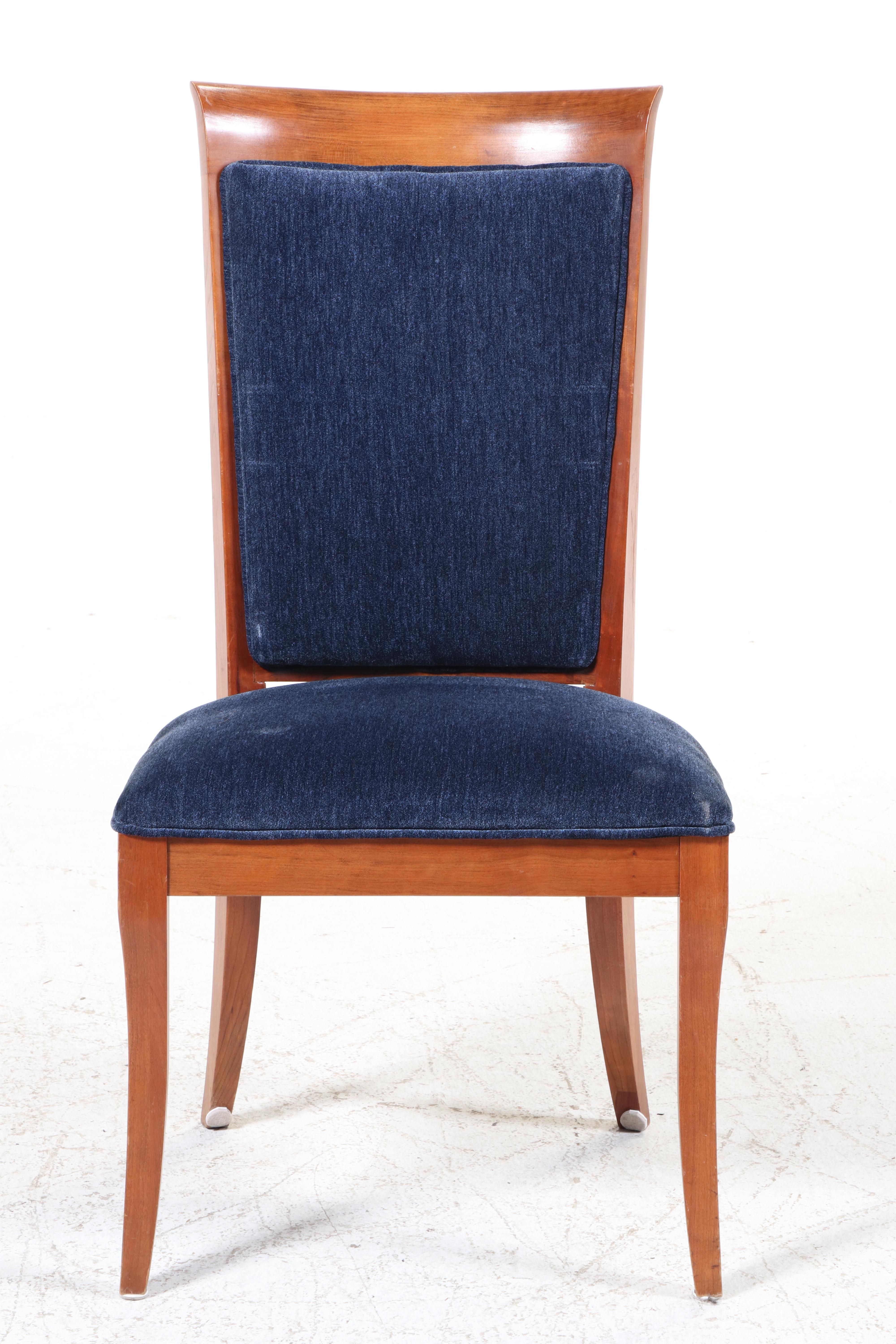 Nine-Piece Ethan Allen "Medallion" Neoclassical Style Cherrywood Dining Set