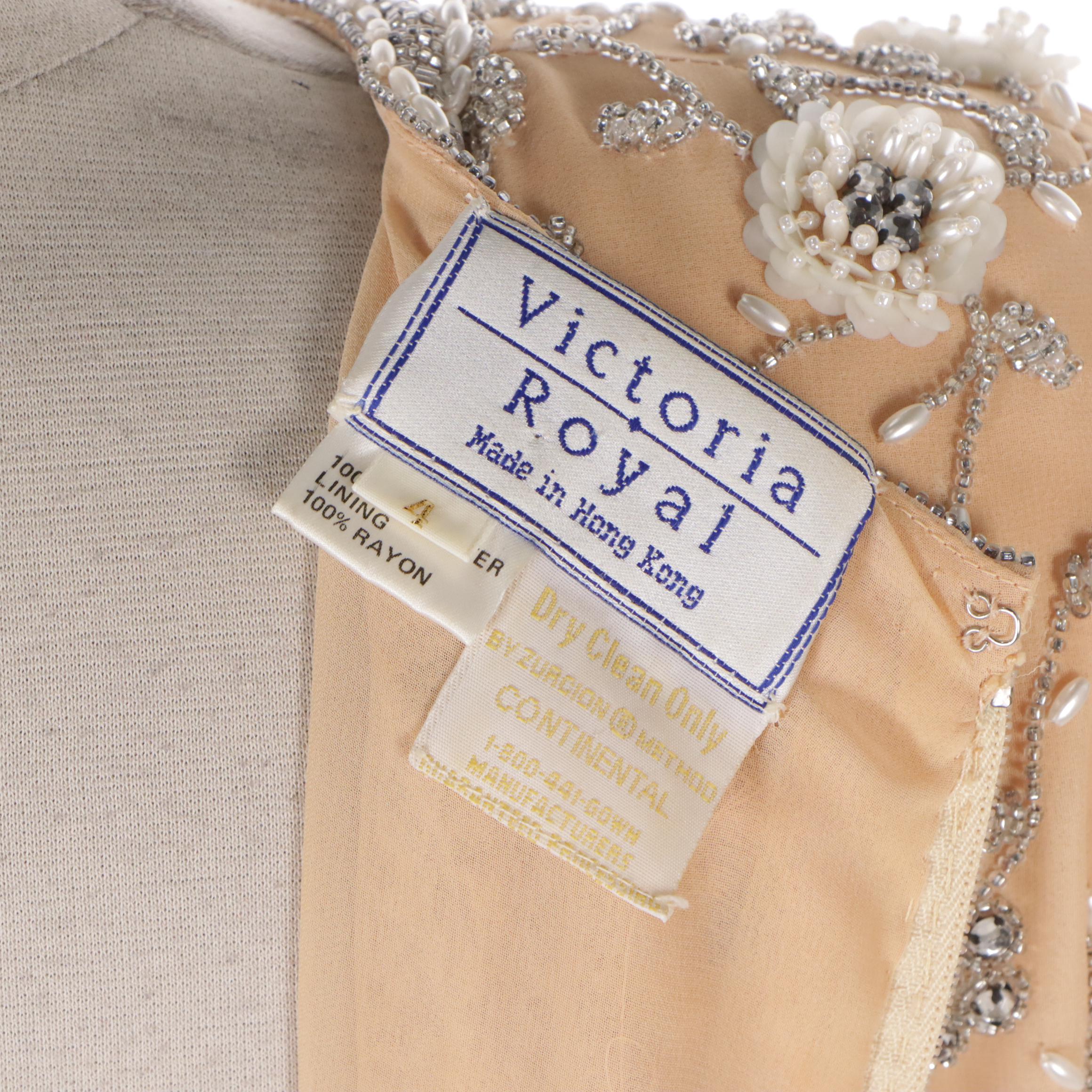 Teri John by Rickie Freeman Beaded Cocktail Dress & Victoria Royal Evening Dress