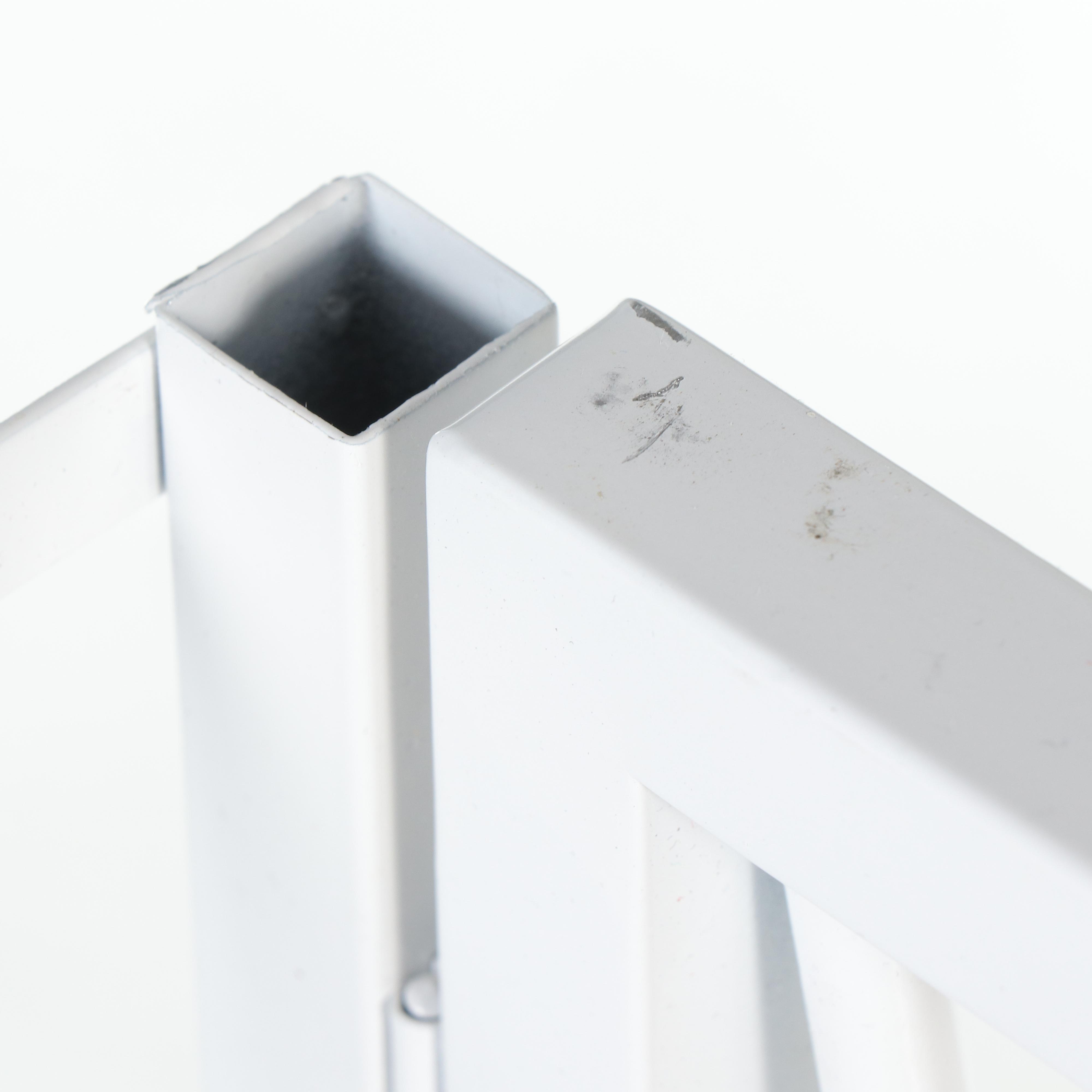 White Metal Shelving Unit by At Home, Contemporary