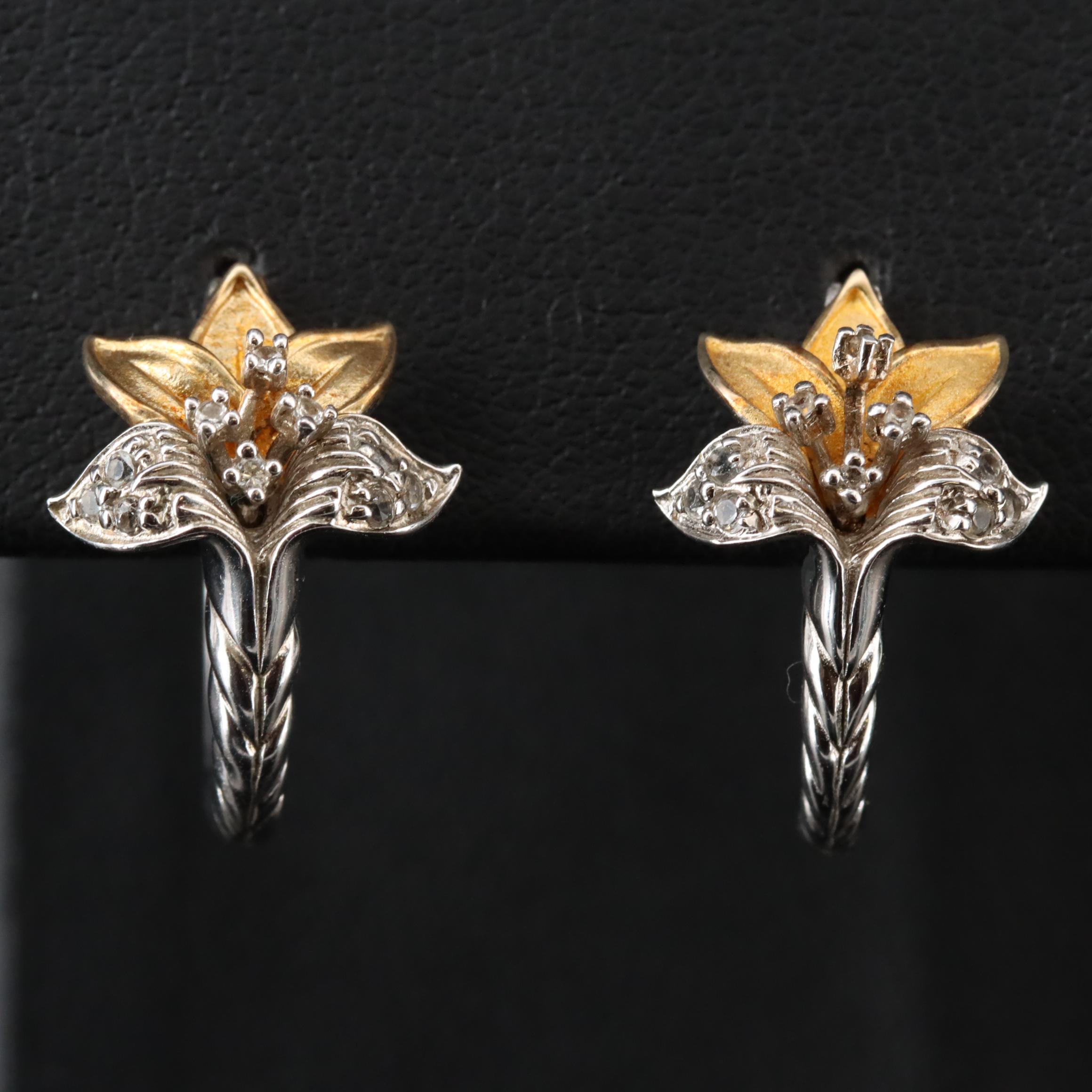 Sterling Rings and Earrings Including CZ, Ruby and Diamond