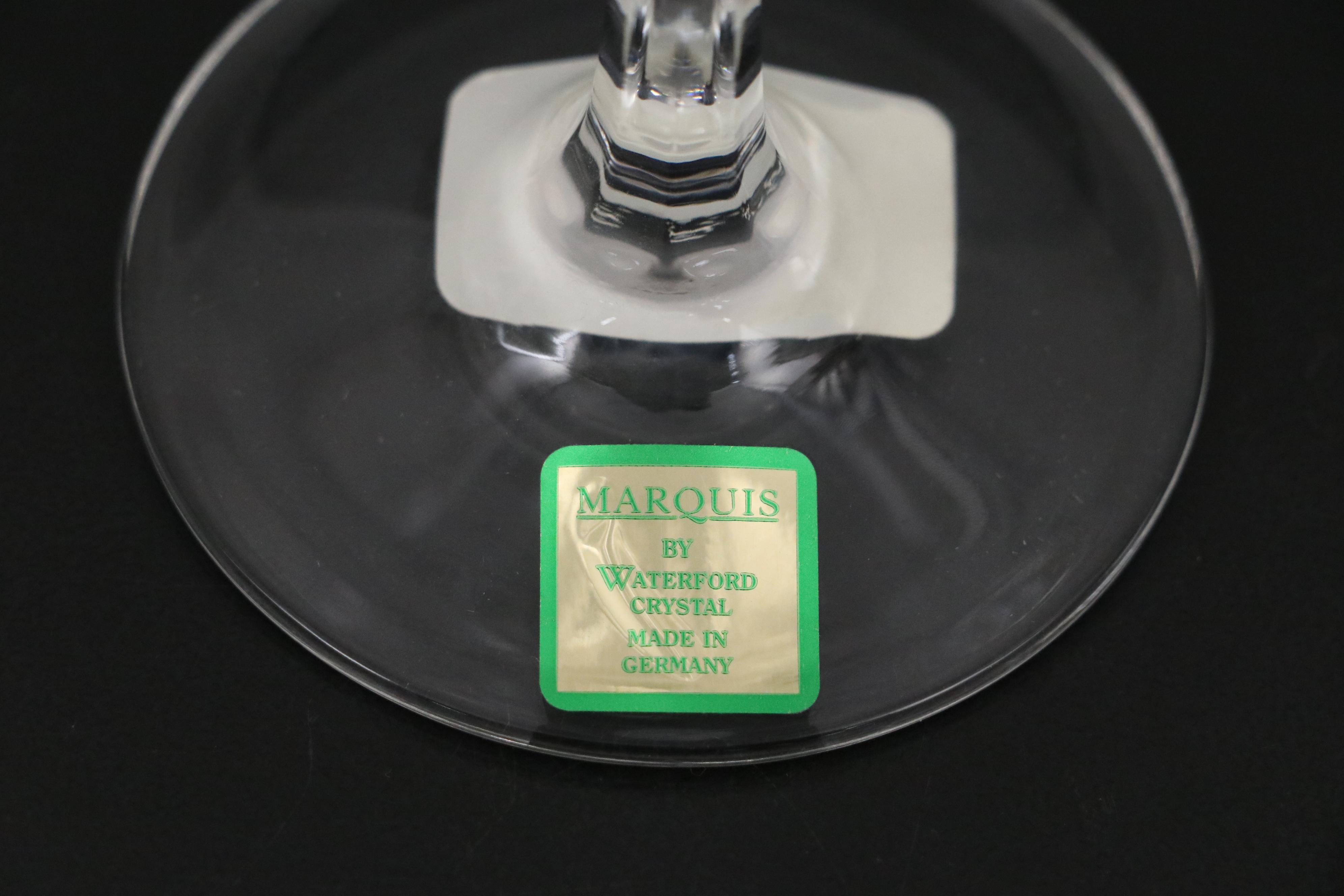 Marquis by Waterford "Brookside" Martini Glasses with Waterford Card Holder