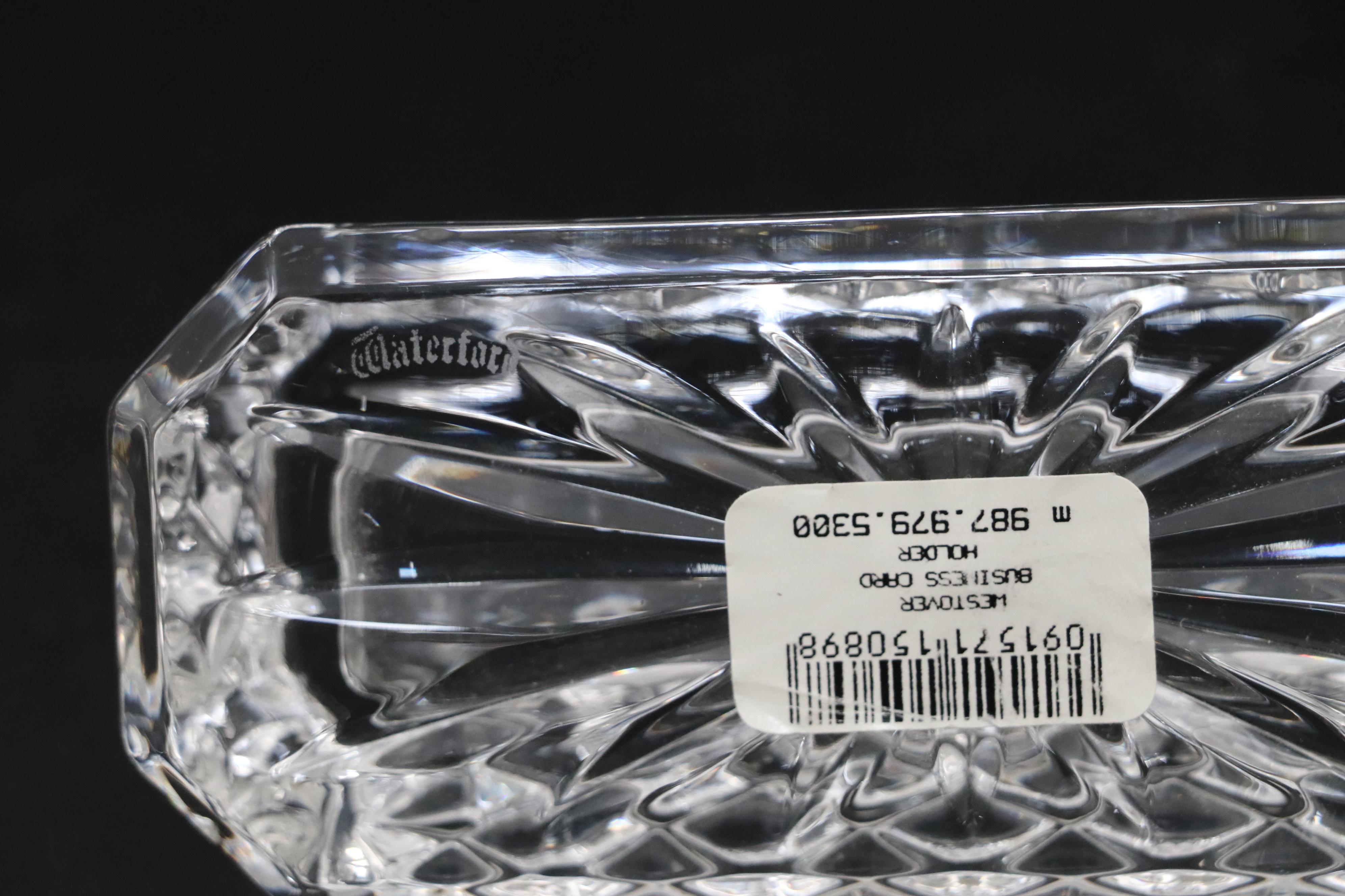 Marquis by Waterford "Brookside" Martini Glasses with Waterford Card Holder