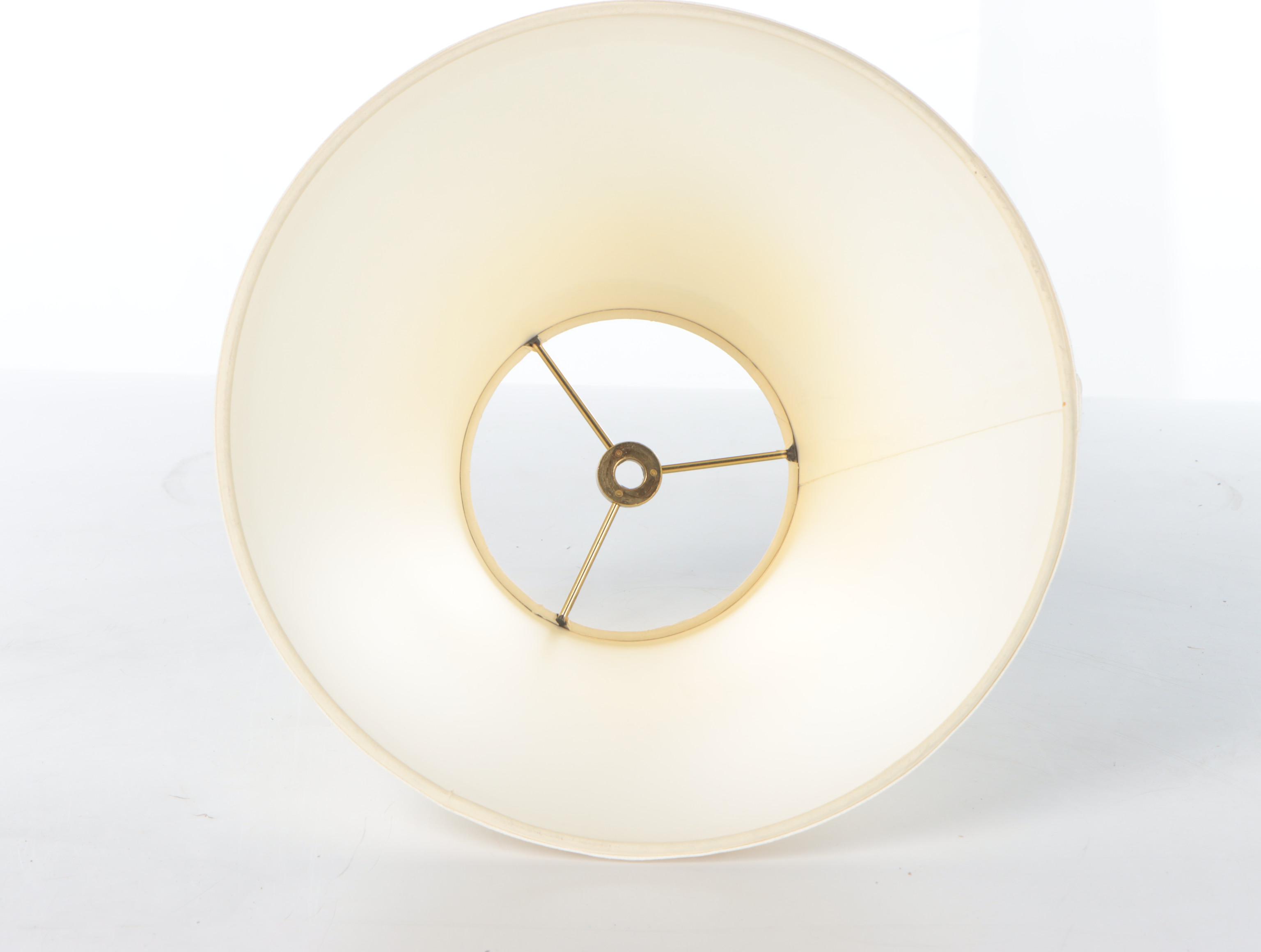 Frederick Cooper Blue Fish Scale Porcelain Candlestick Table Lamp, Late 20th C