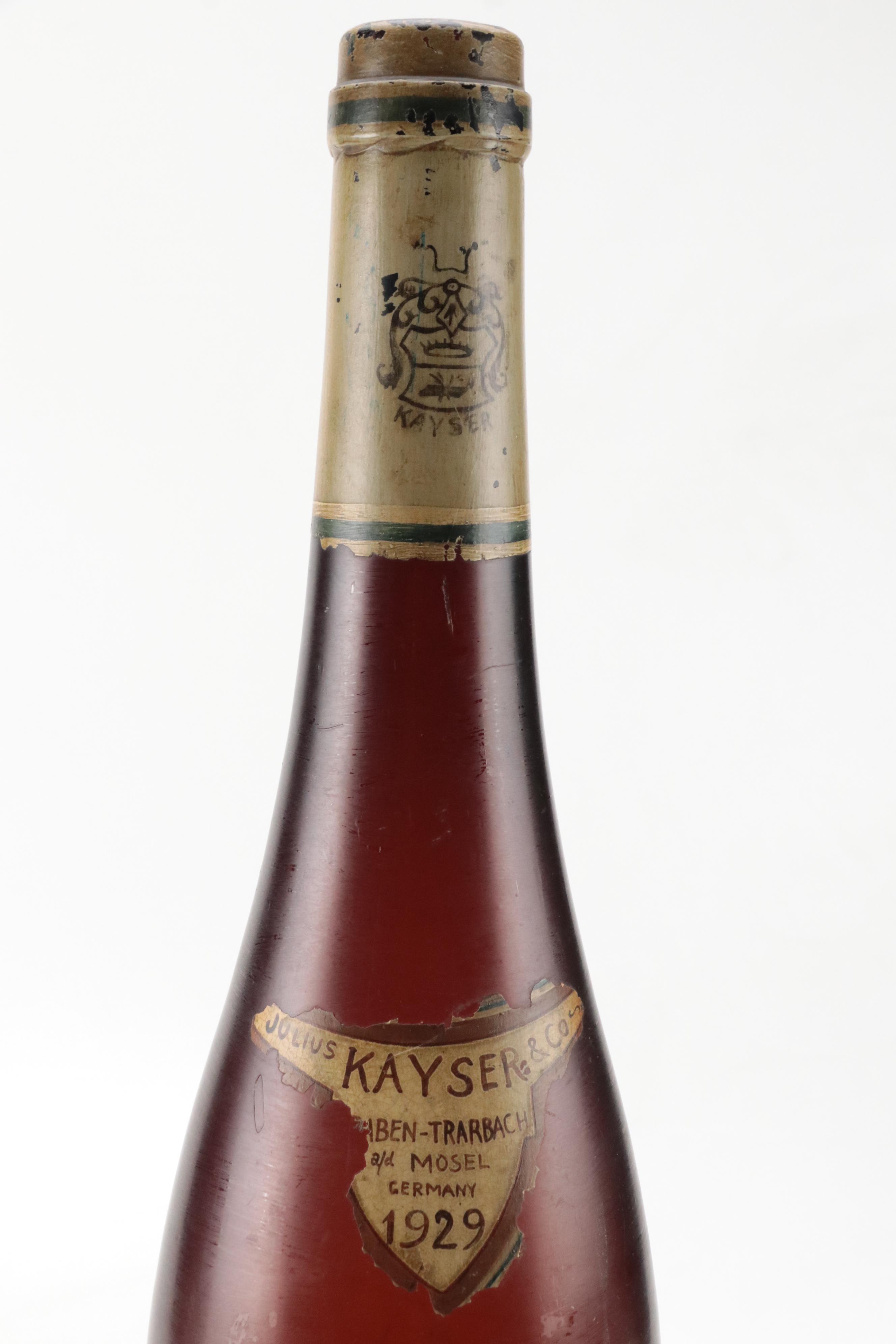 Julius Kayser & Co. Liebfraumilch Oversized Glass Wine Bottle