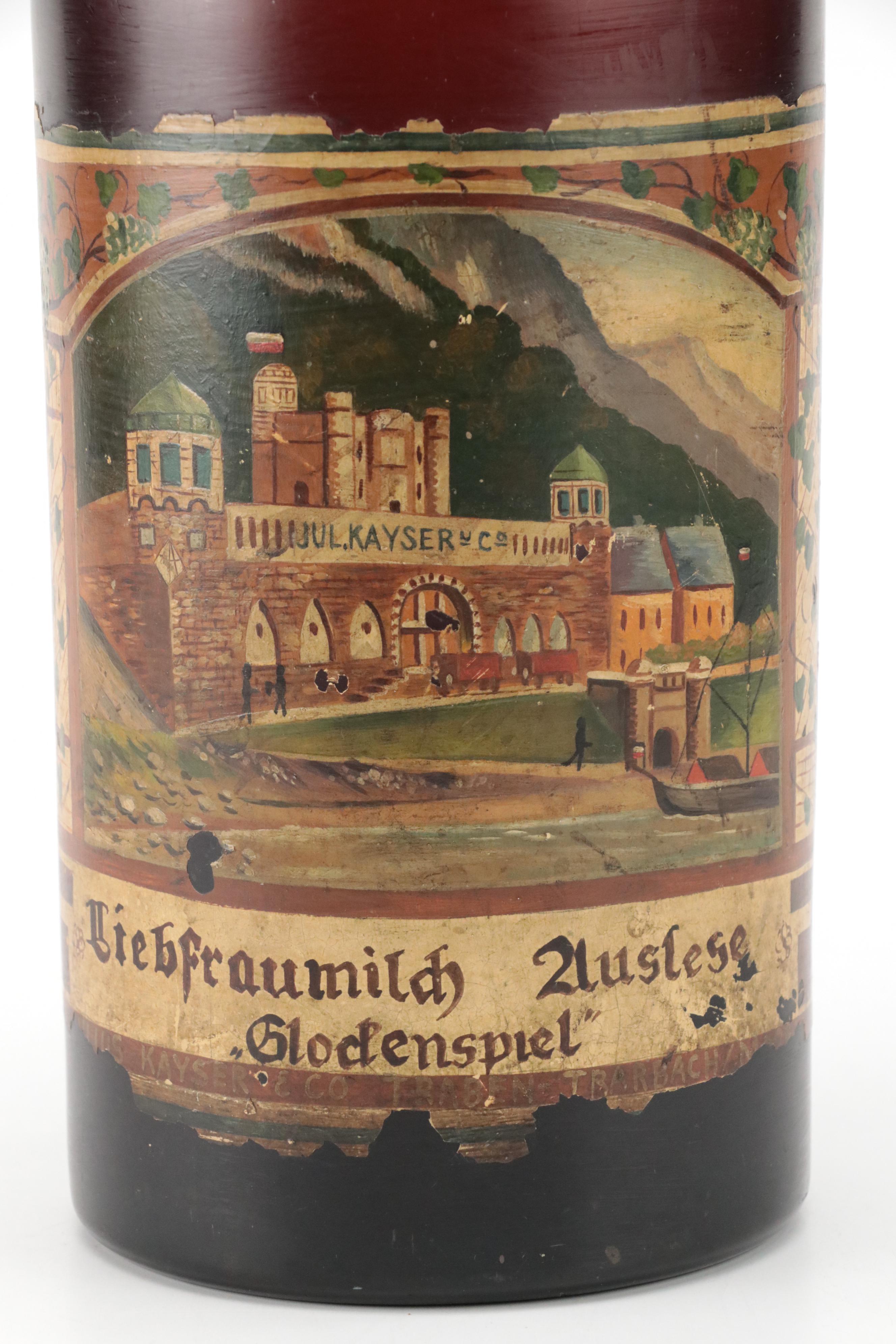 Julius Kayser & Co. Liebfraumilch Oversized Glass Wine Bottle